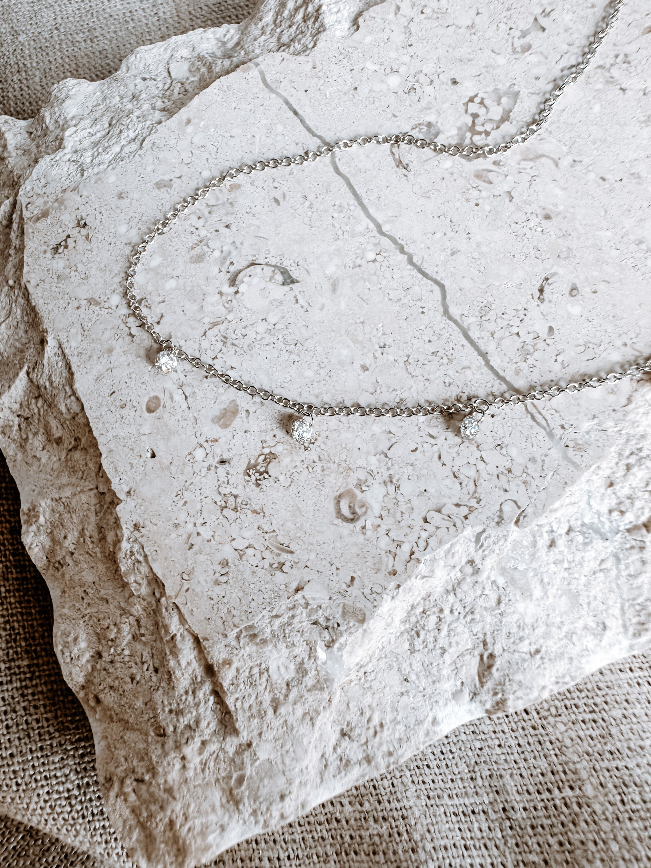 Floating Diamond Necklace