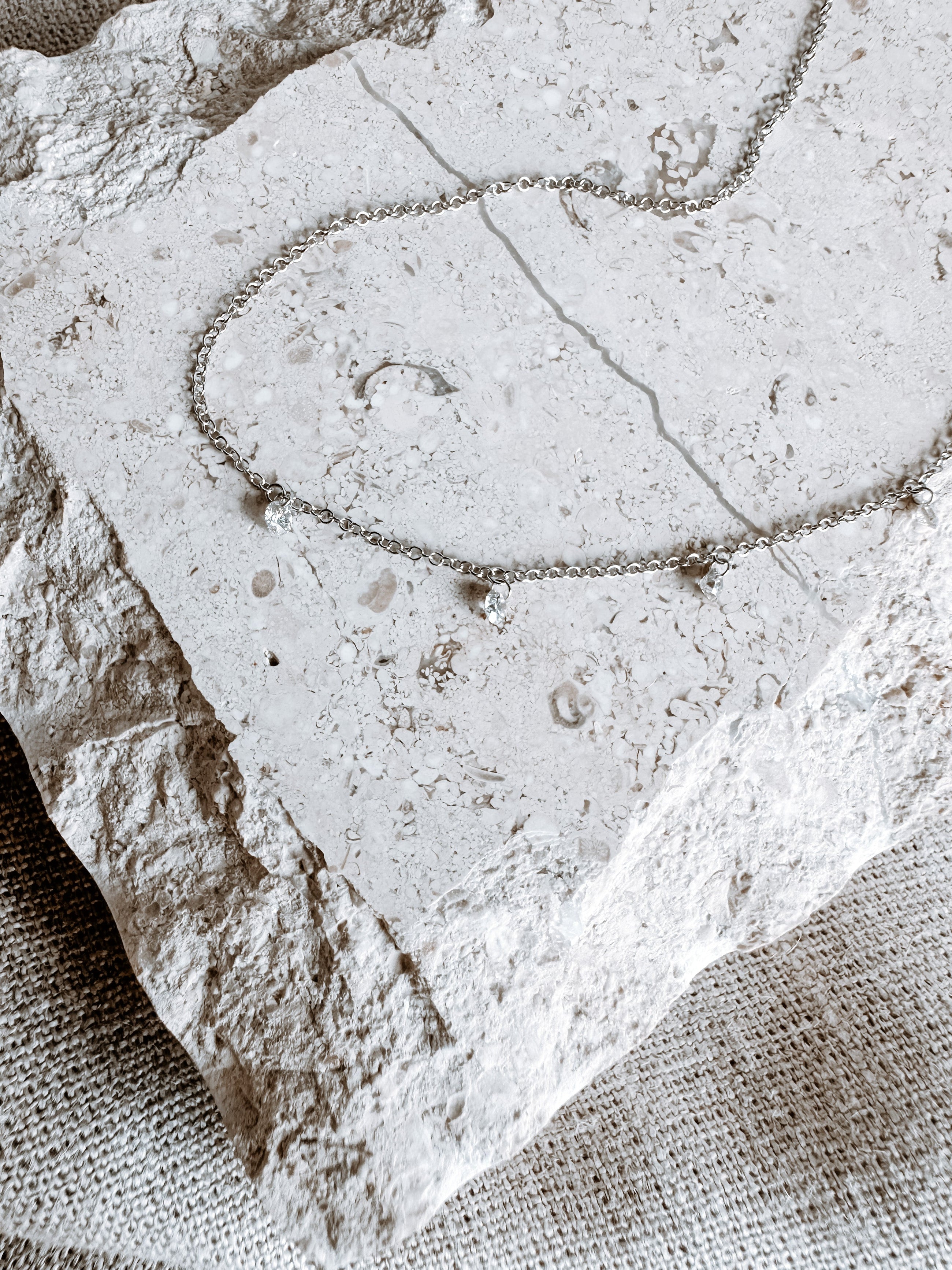 Floating Diamond Necklace