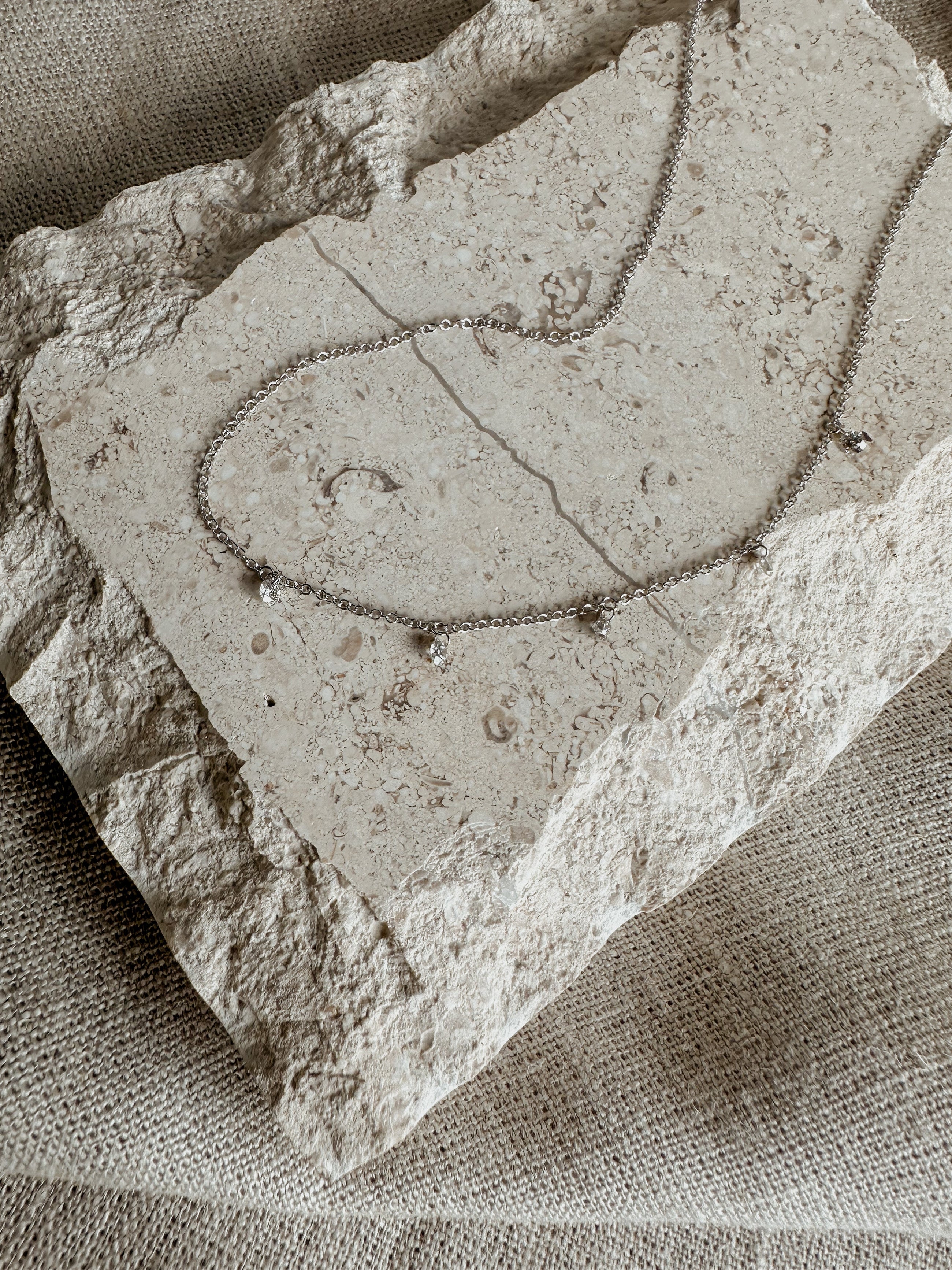 Floating Diamond Necklace