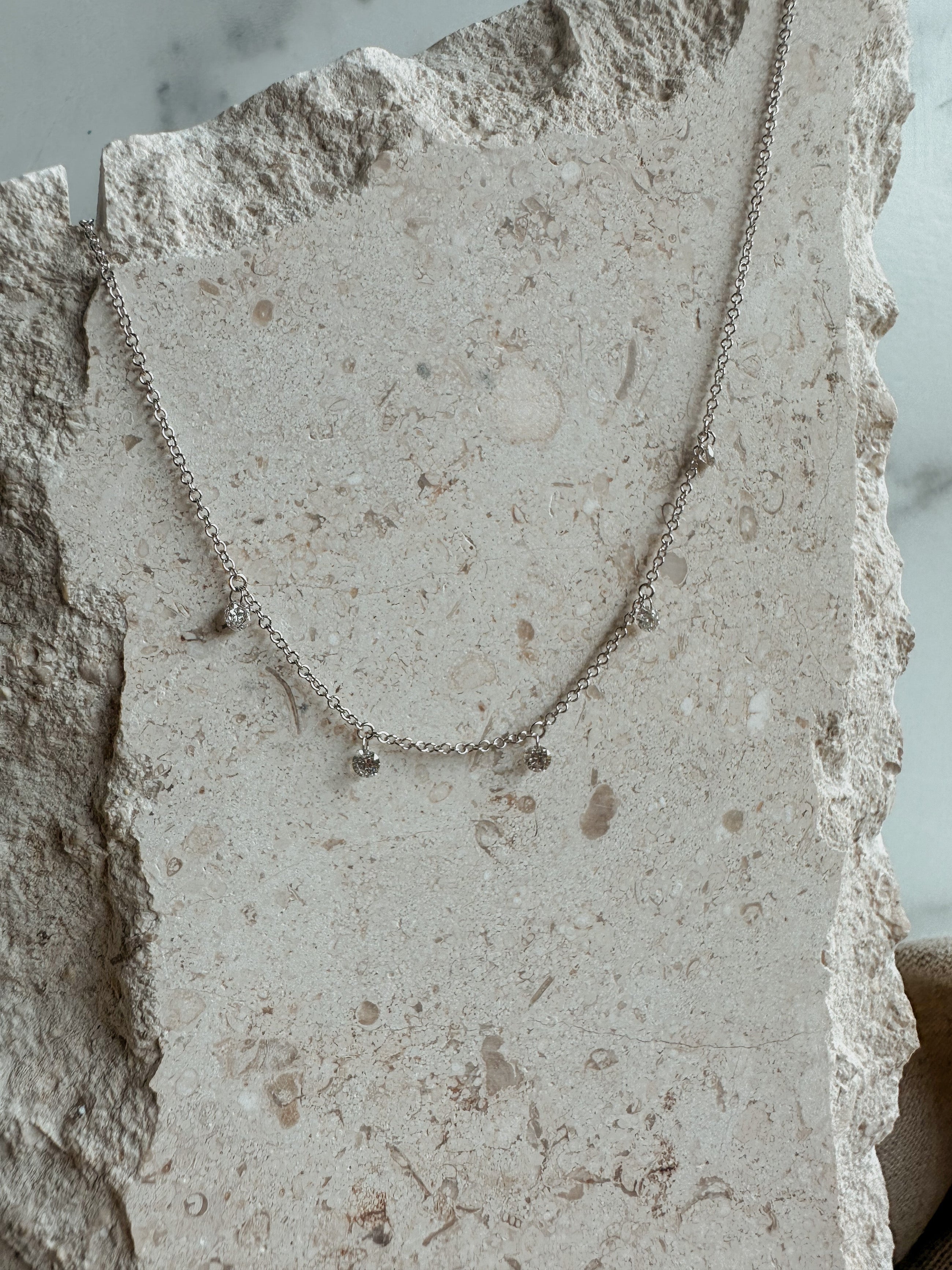 Floating Diamond Necklace