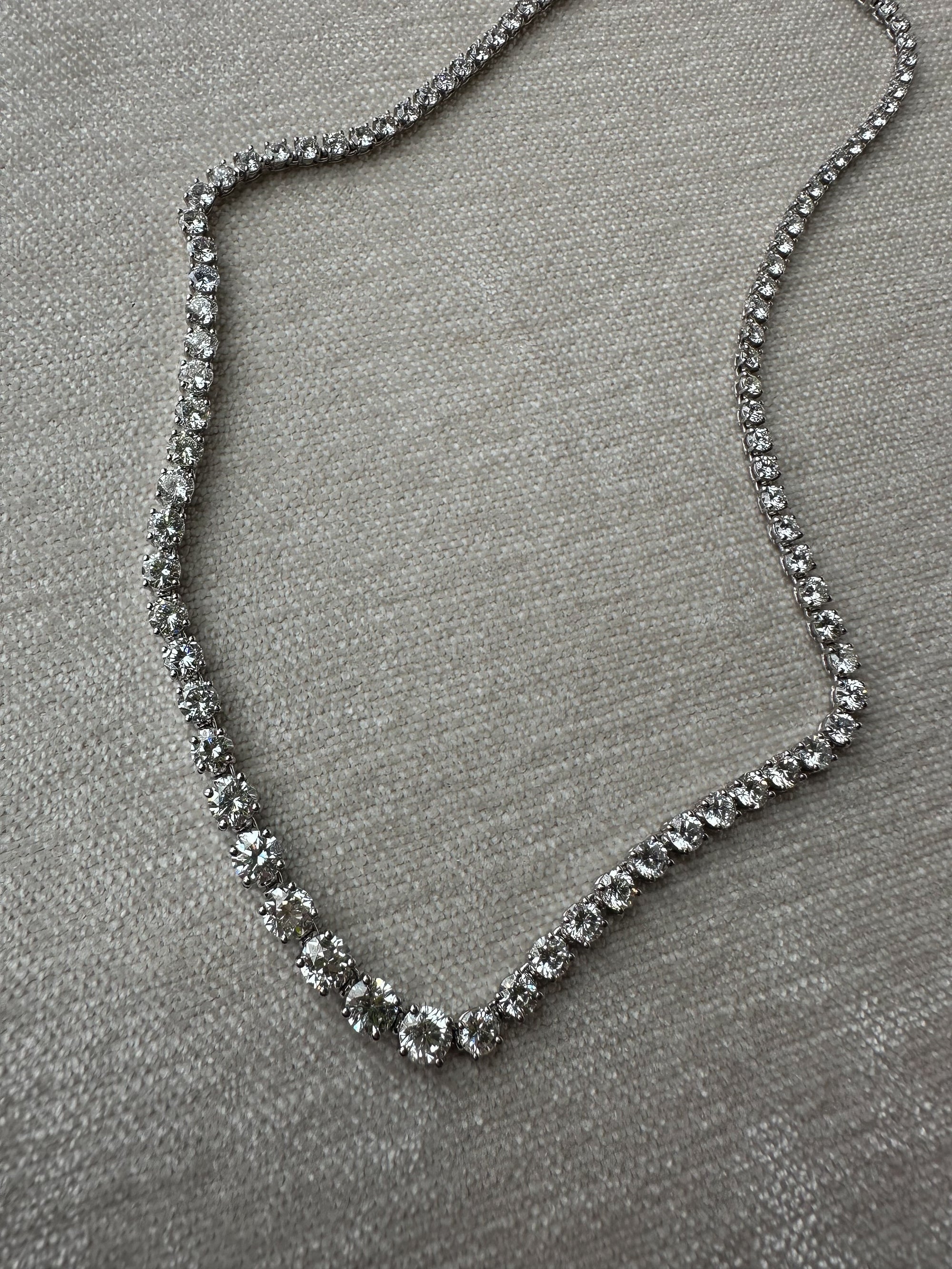 The Gradual Diamond Tennis Necklace