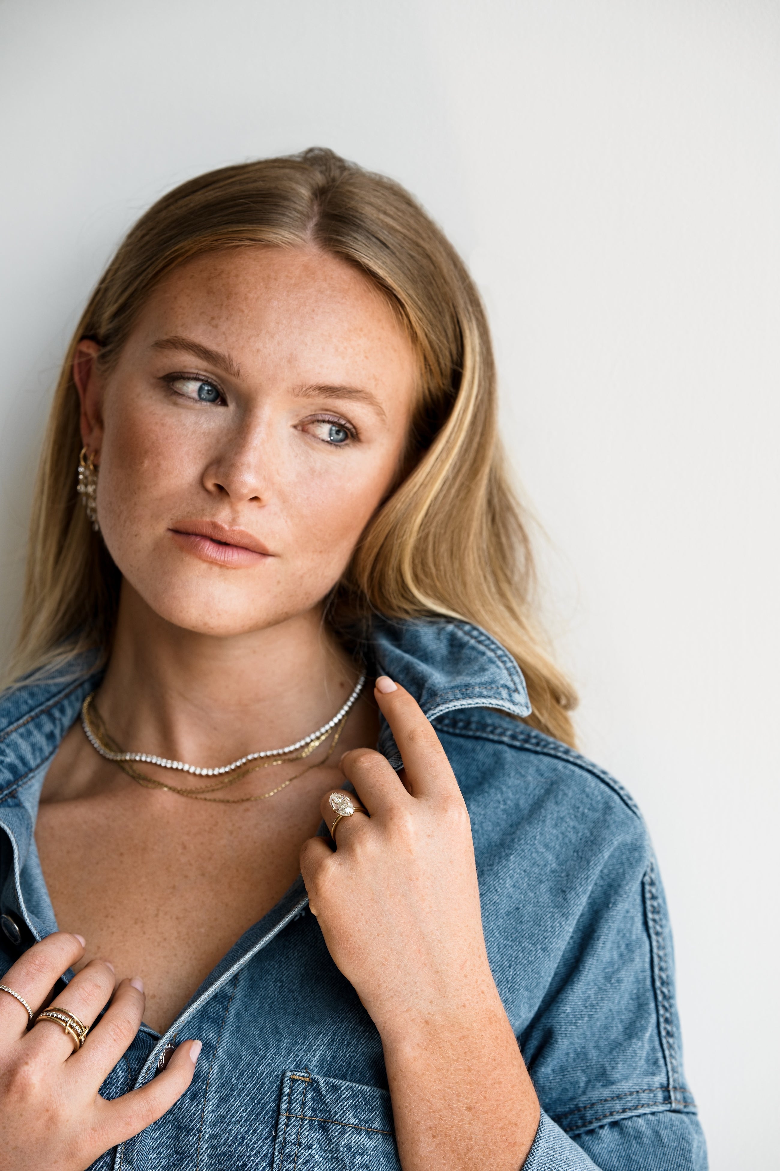 Glam Rose Cut Diamond Chandelier Earrings