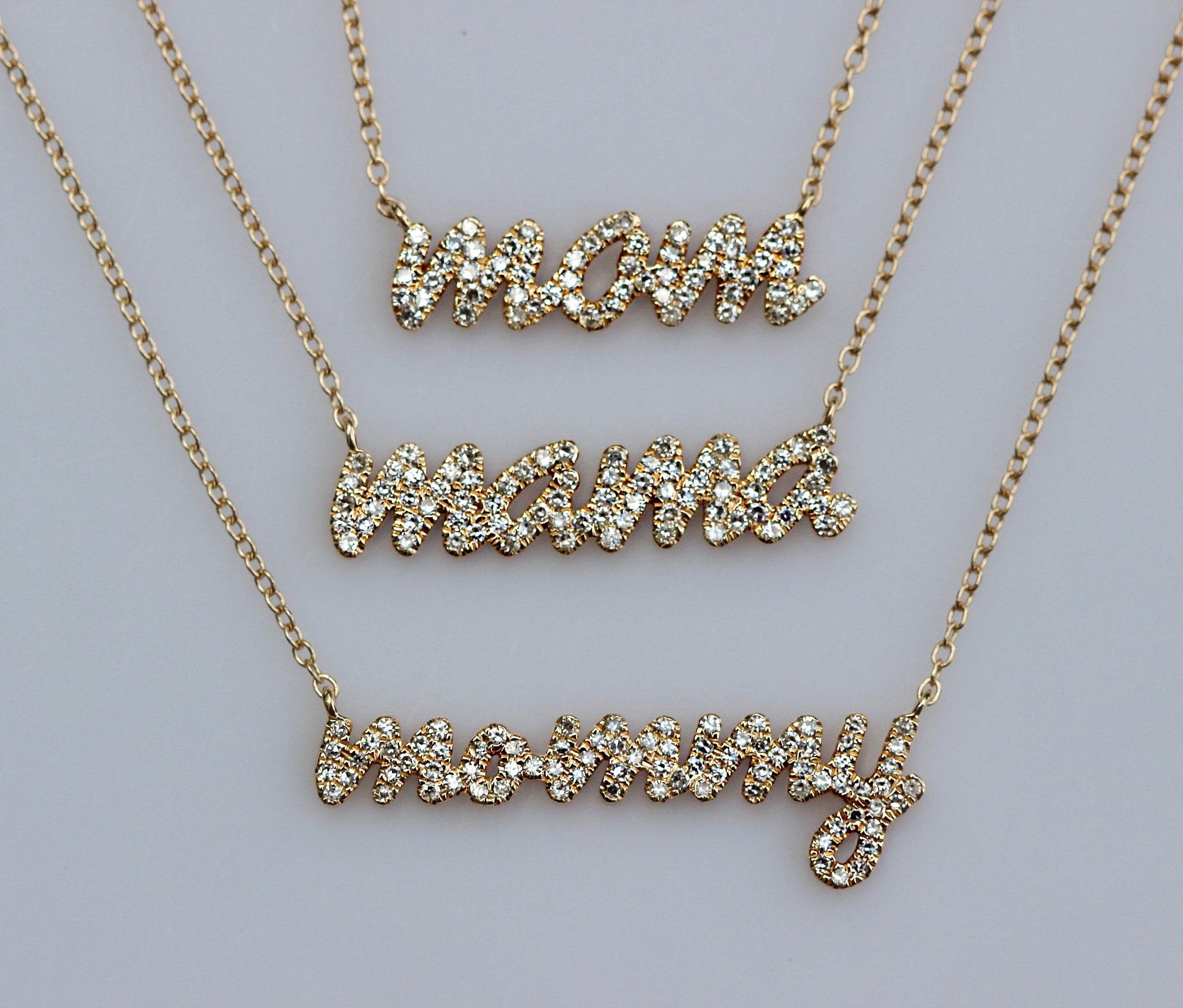 Diamond MOM Necklace