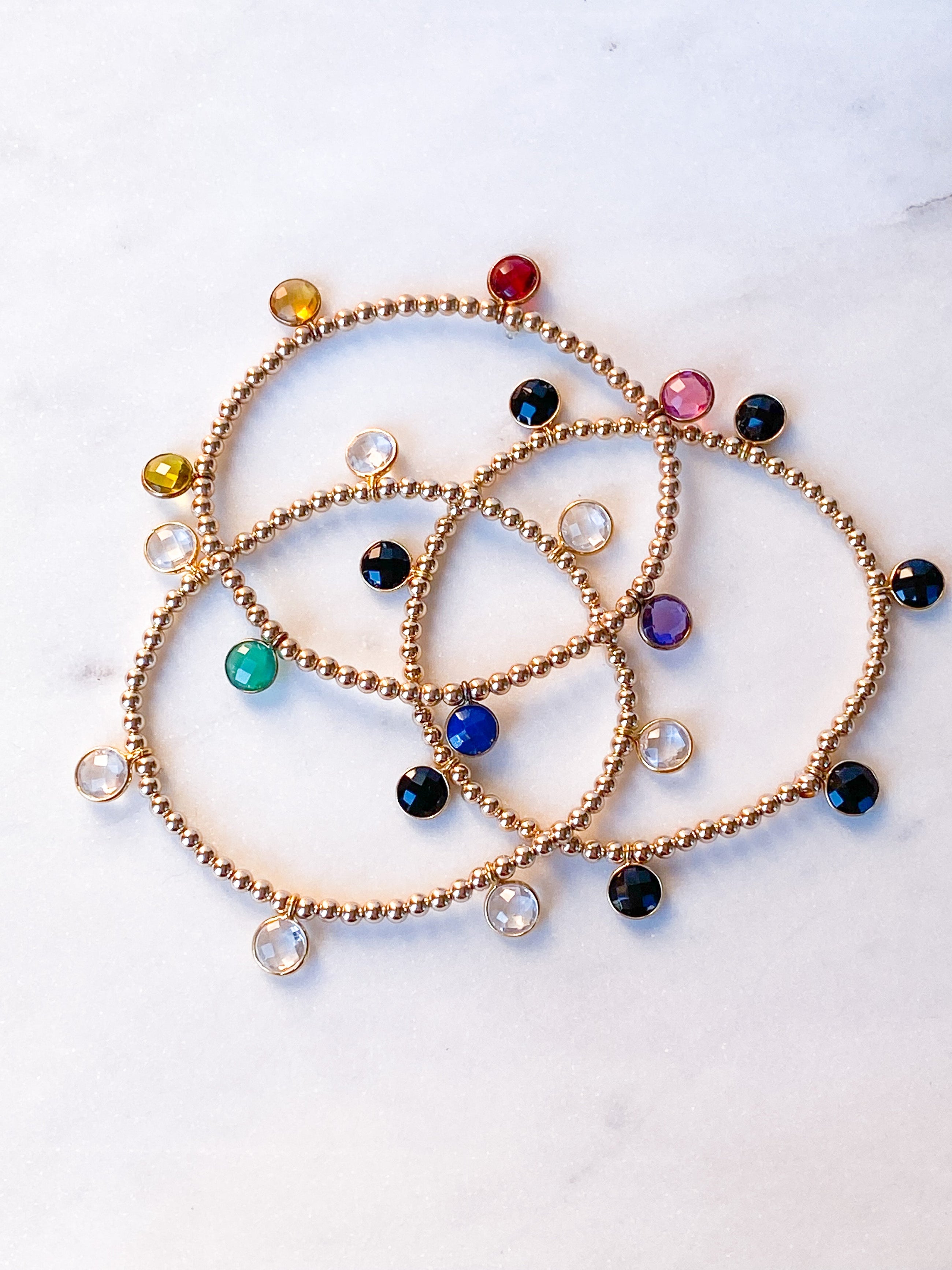 Clear Quartz Drop Bracelet