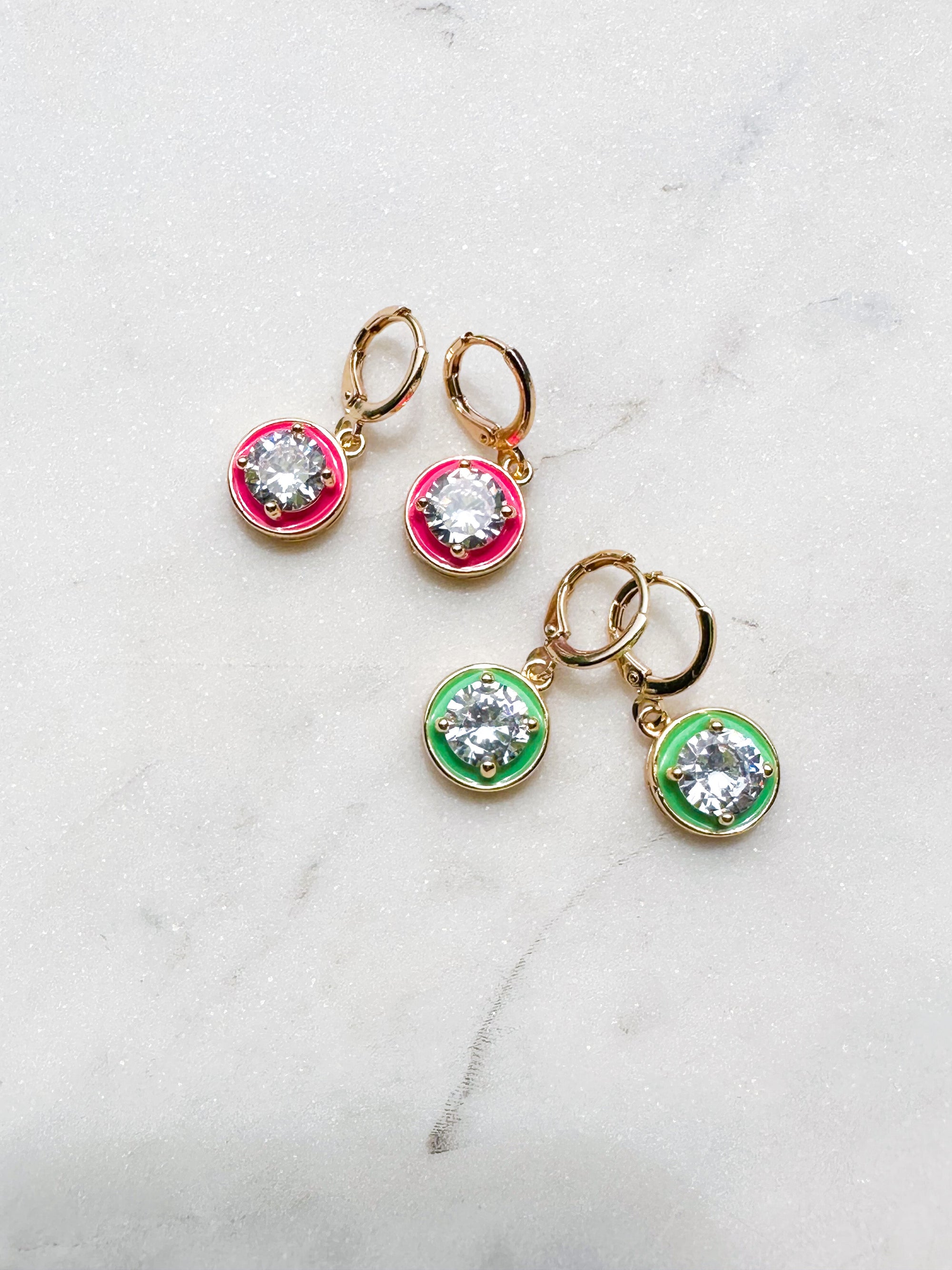 Enamel Candy Ball Earrings