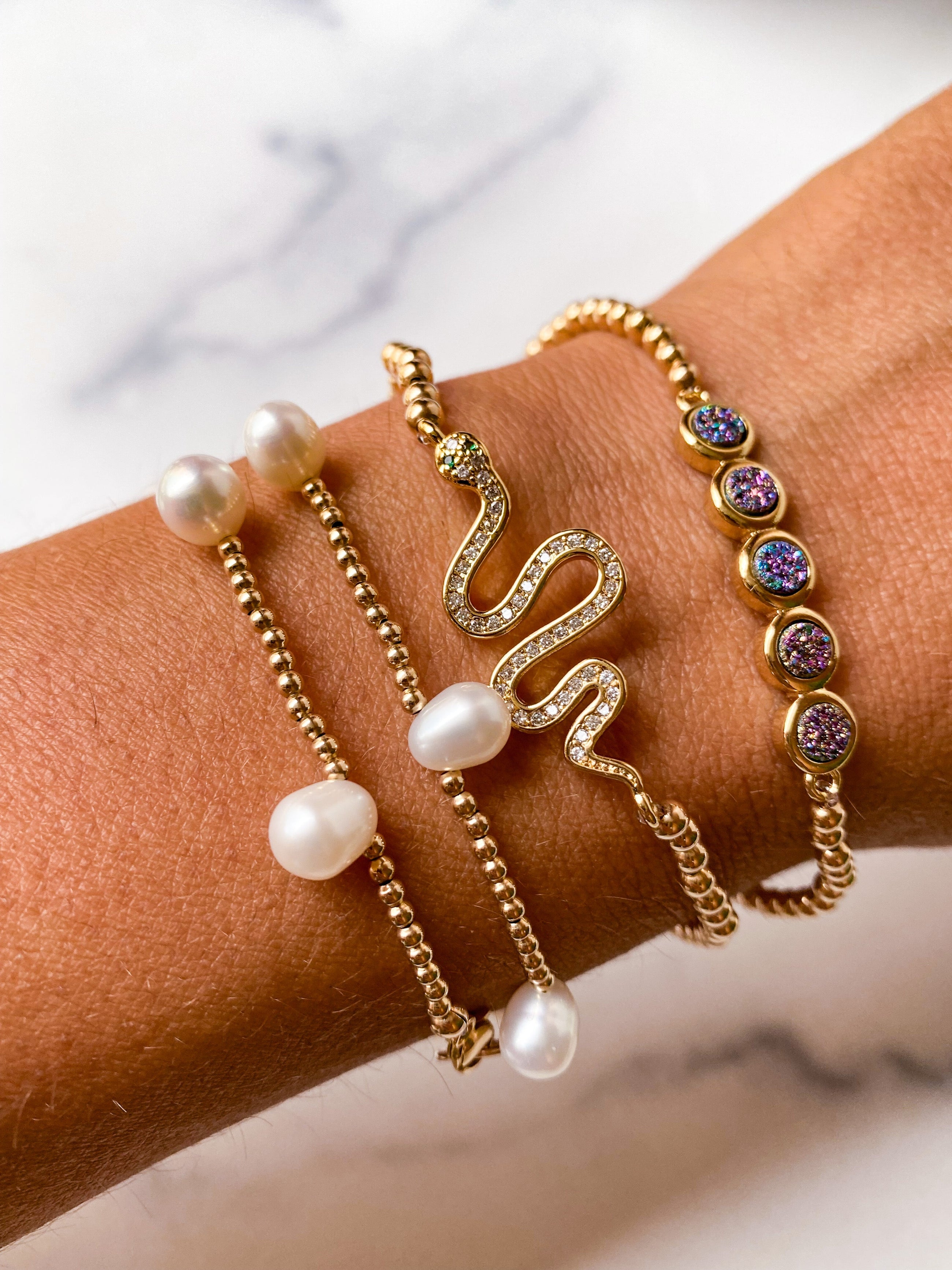 Crystal Snake Bracelet