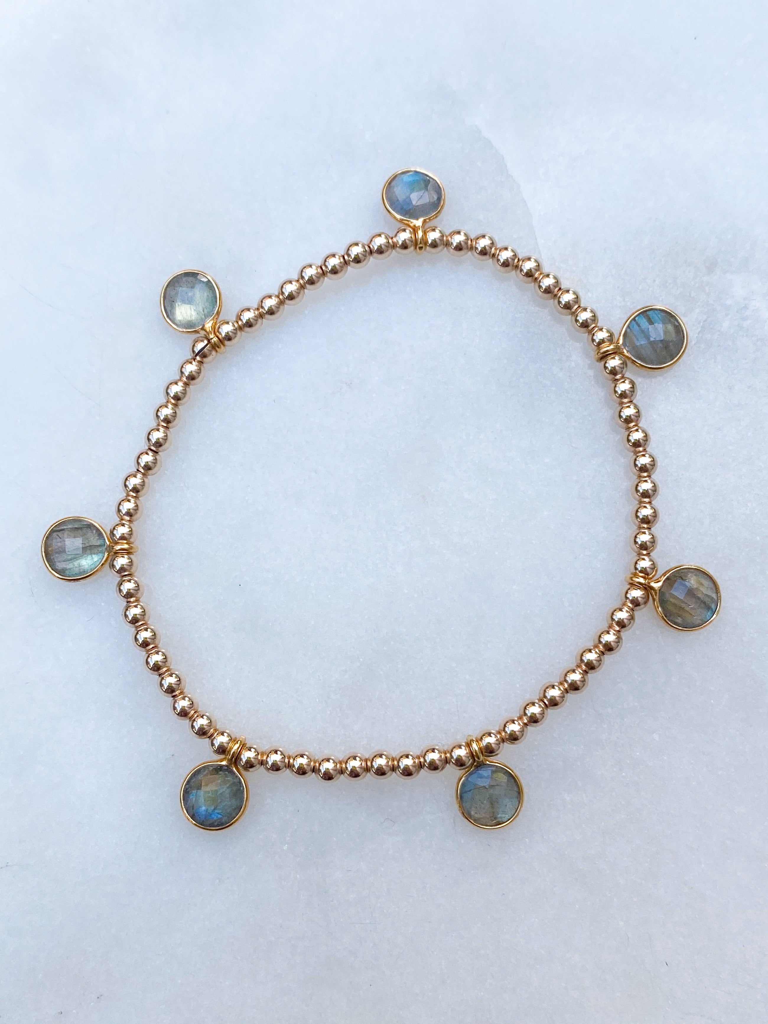 Labradorite Drop Bracelet