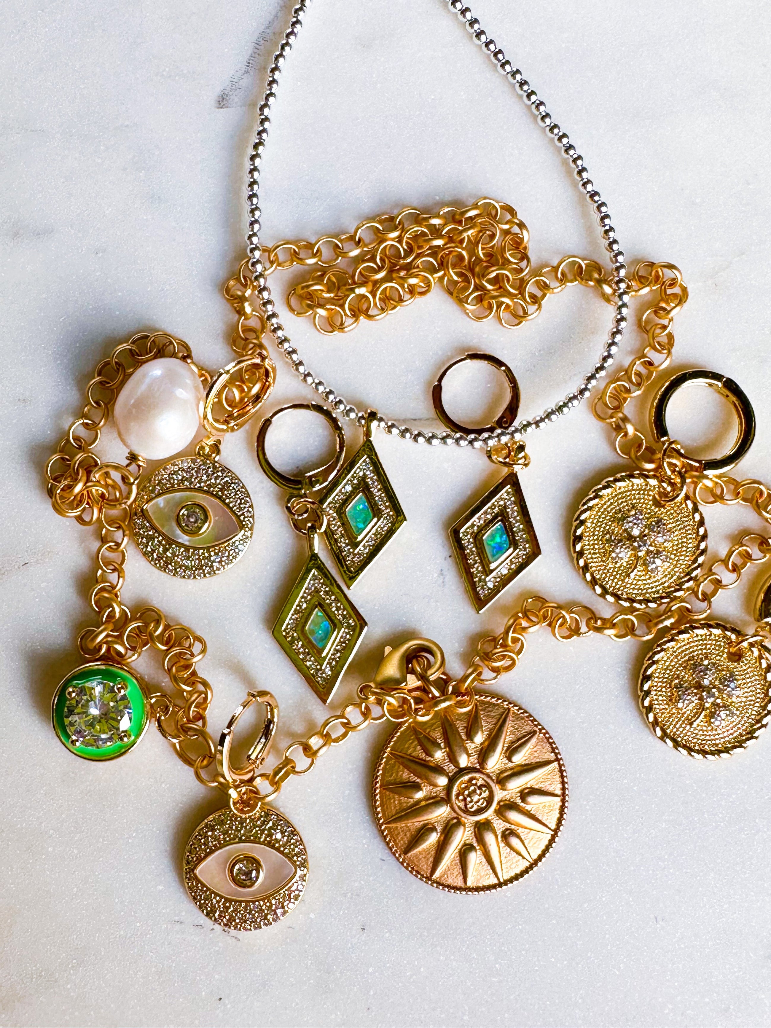 Crystal Clover Earrings