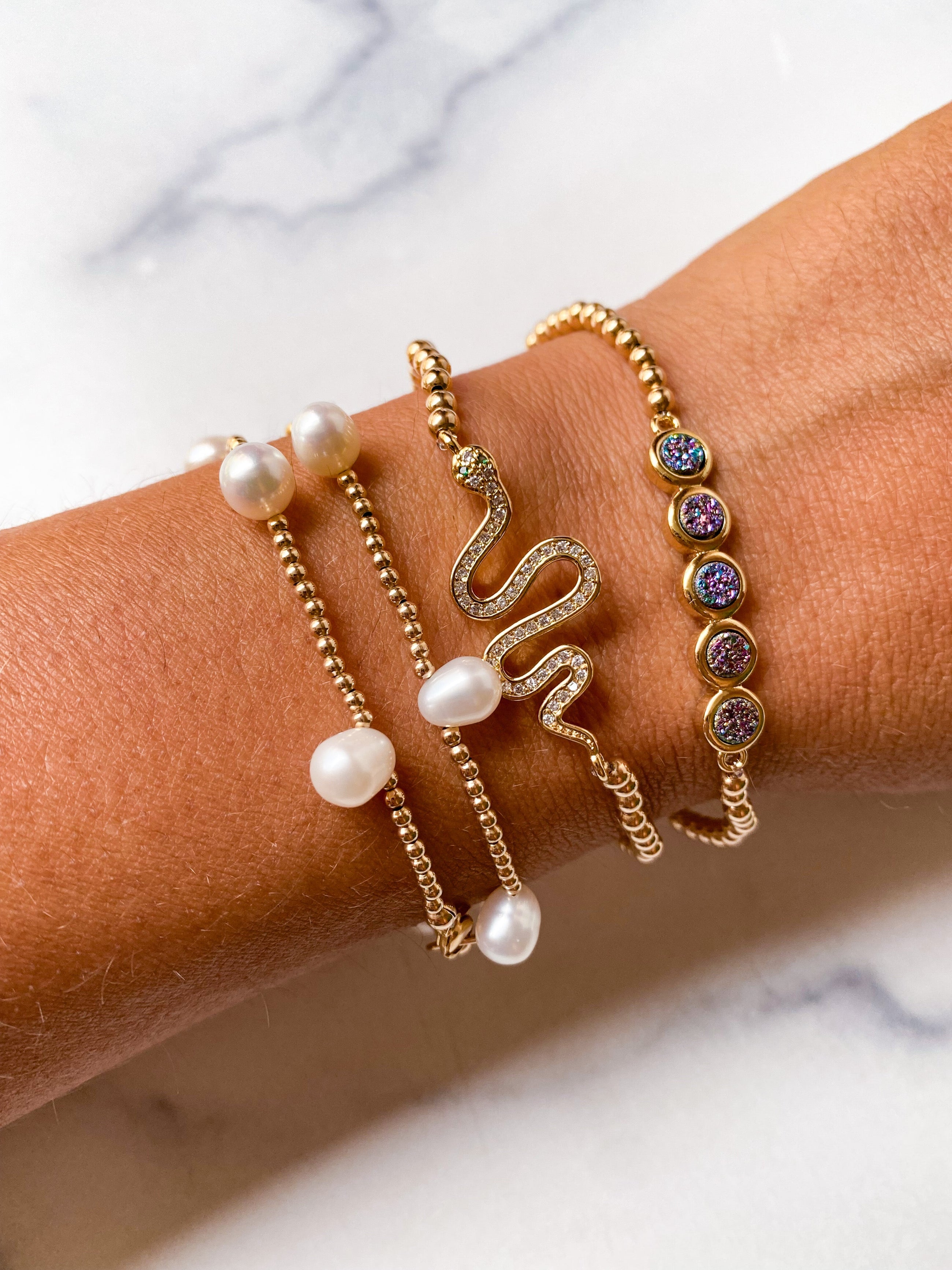 Crystal Snake Bracelet