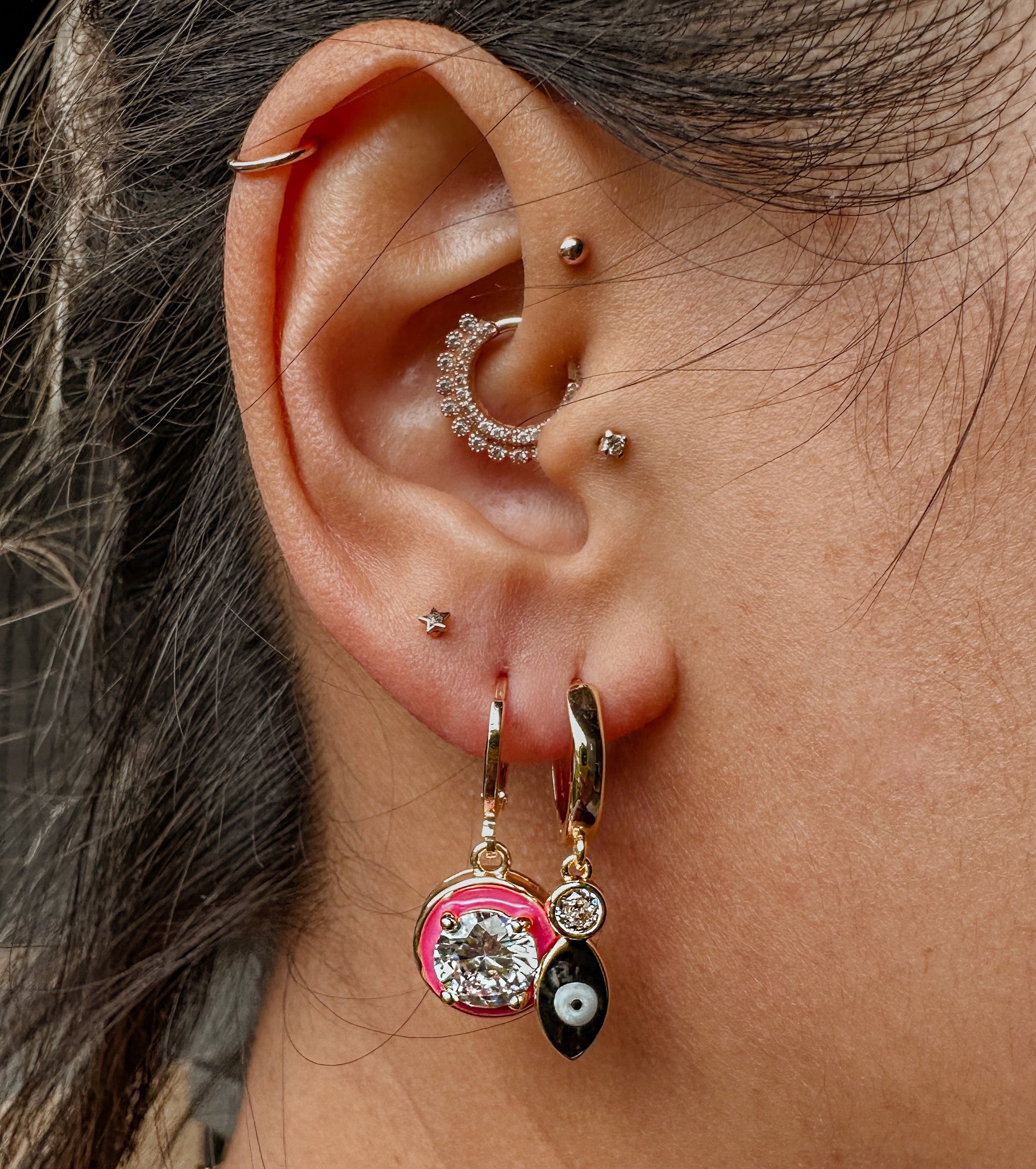Enamel Candy Ball Earrings