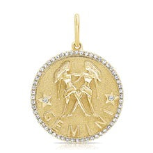 Diamond Zodiac Pendant