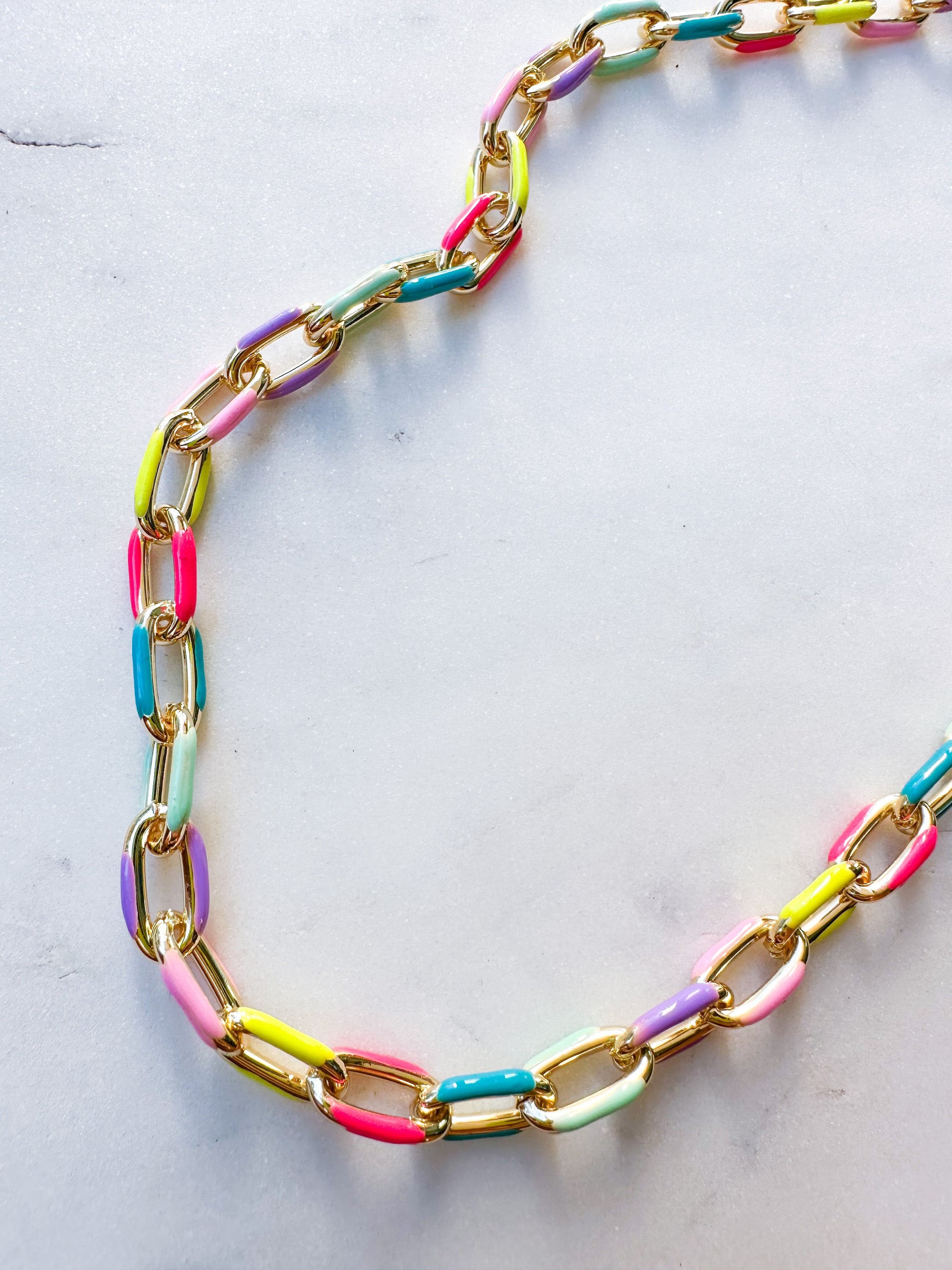 Enamel Link Bracelet