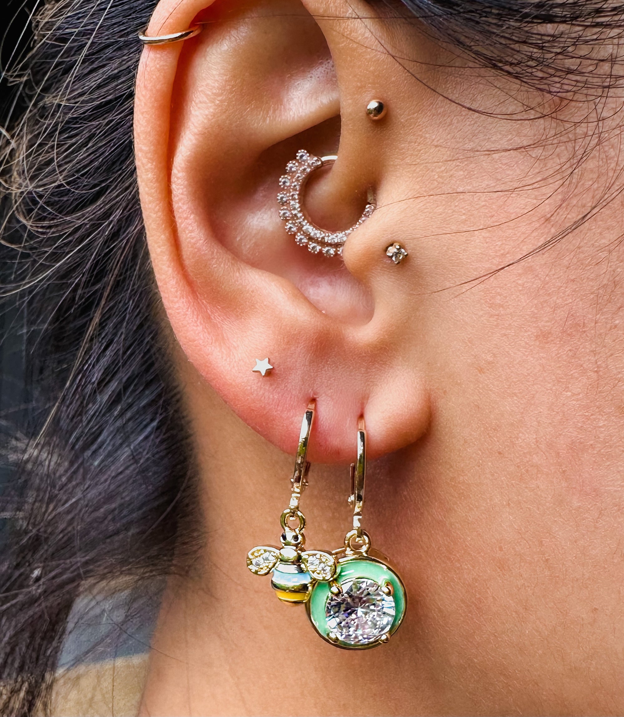 Enamel Candy Ball Earrings