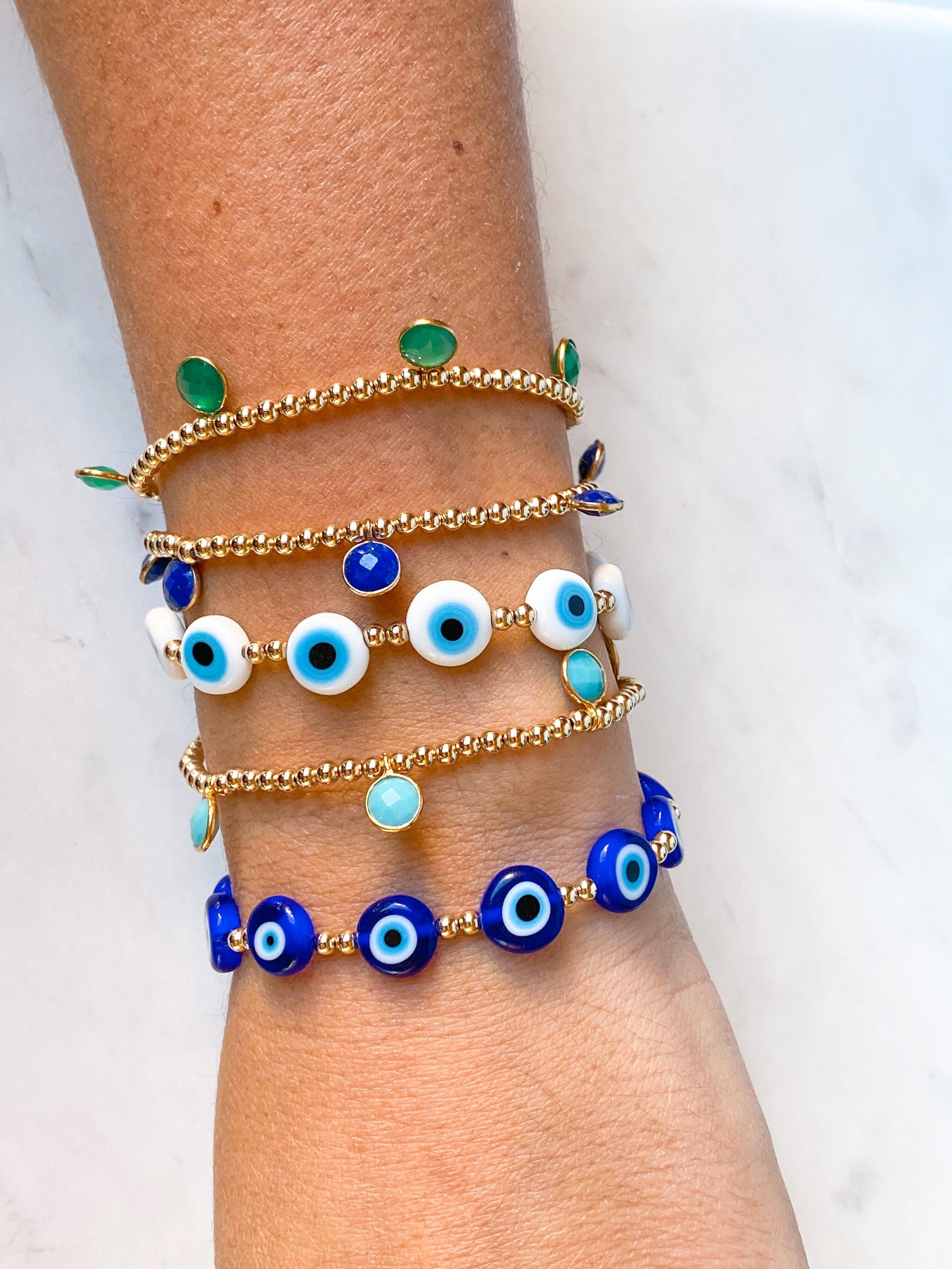 White Eye Bracelet