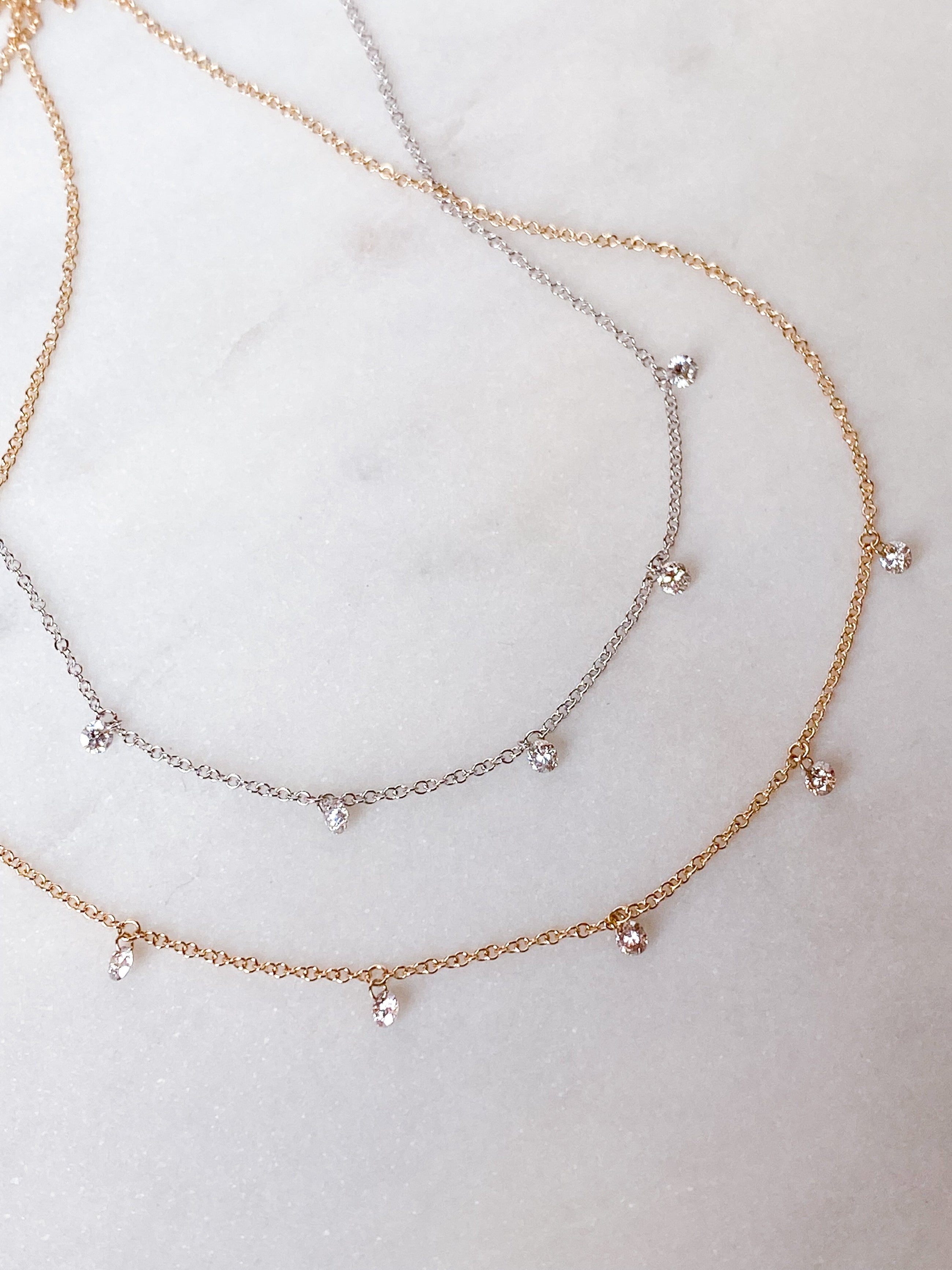 Floating Diamond Necklace