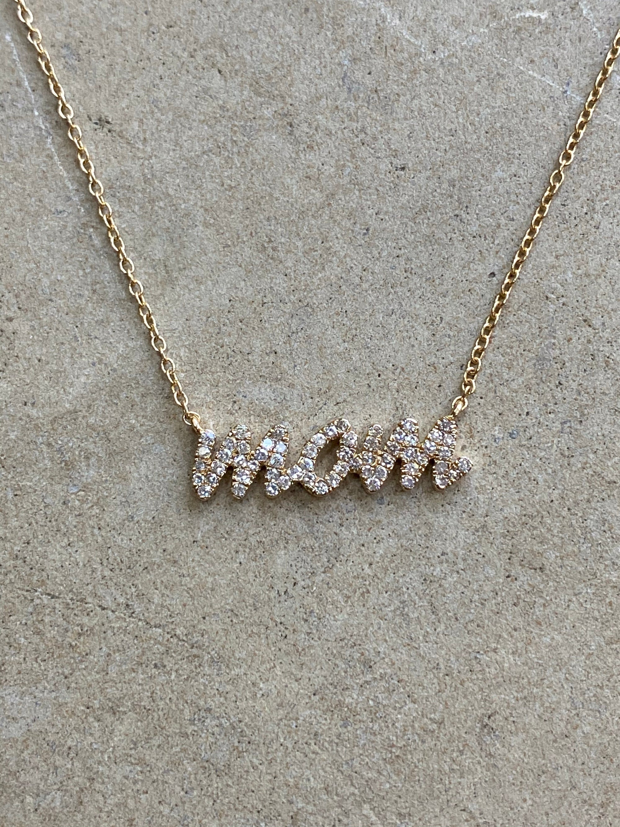 Diamond MOM Necklace