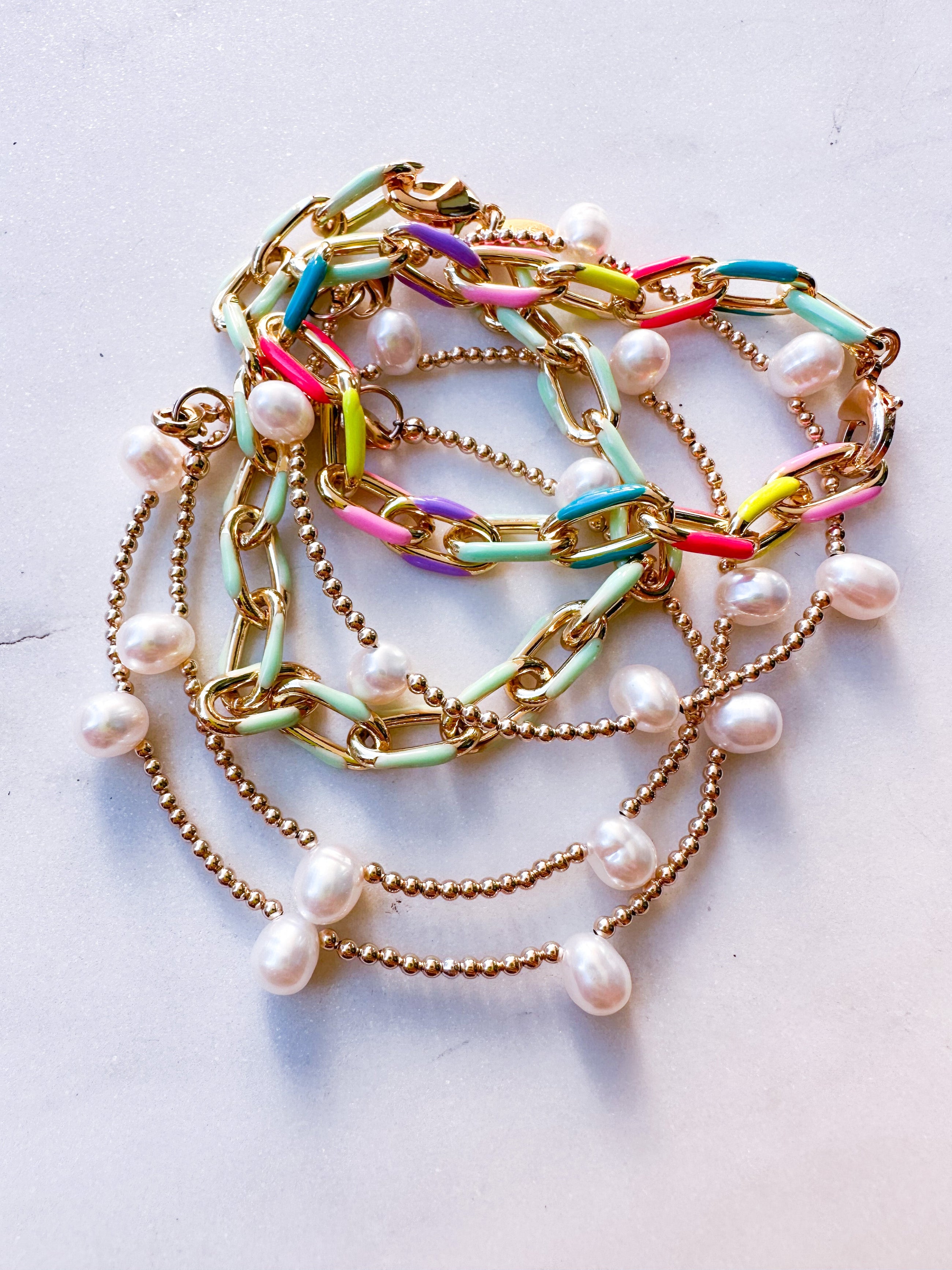 NEW Enamel Link Bracelet