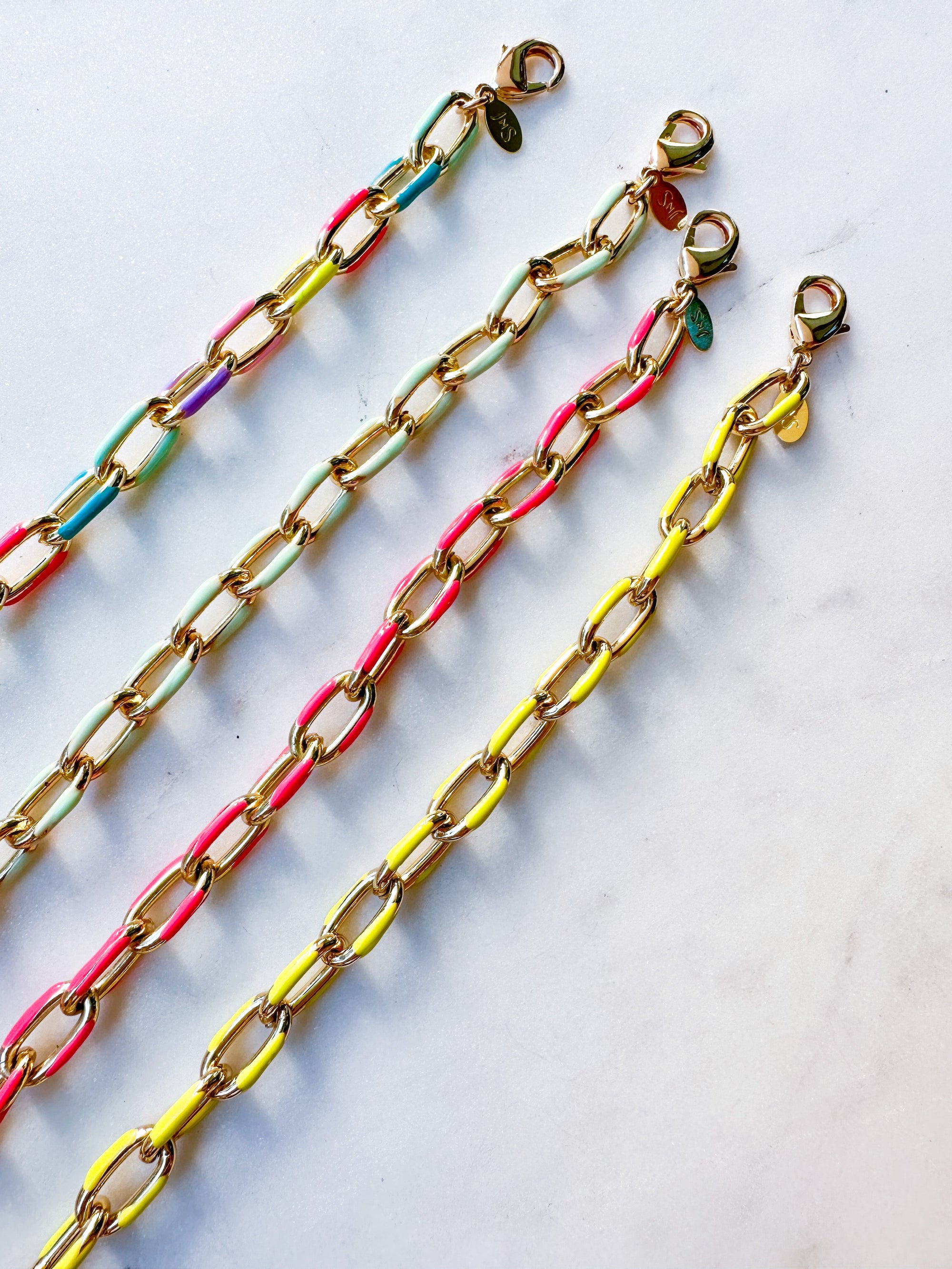 Enamel Link Bracelet