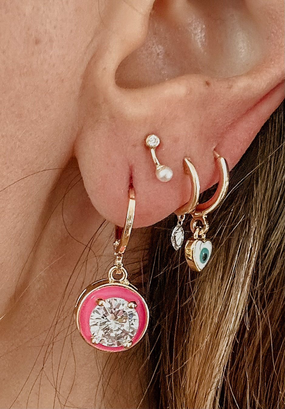 Enamel Candy Ball Earrings