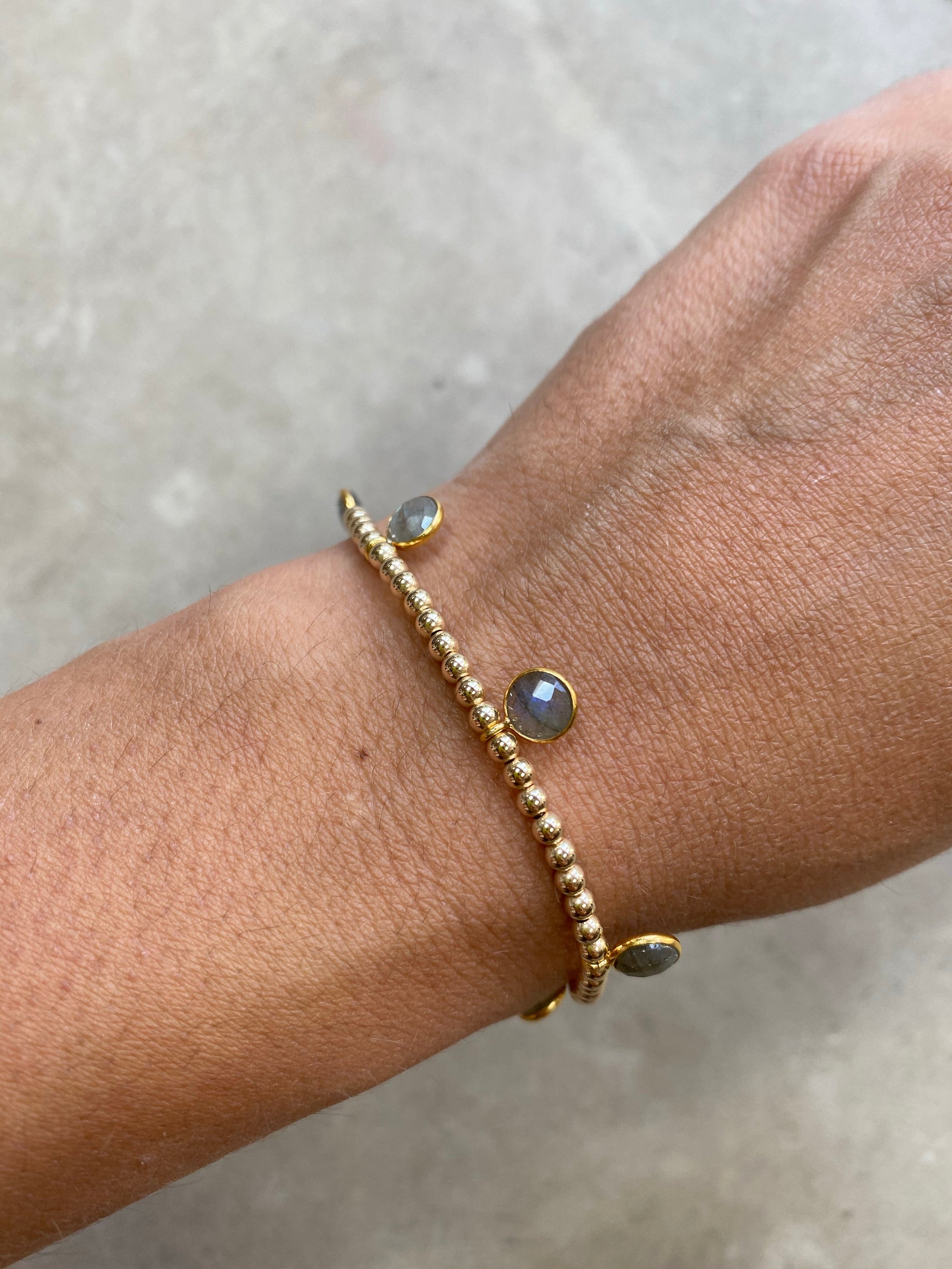 Labradorite Drop Bracelet