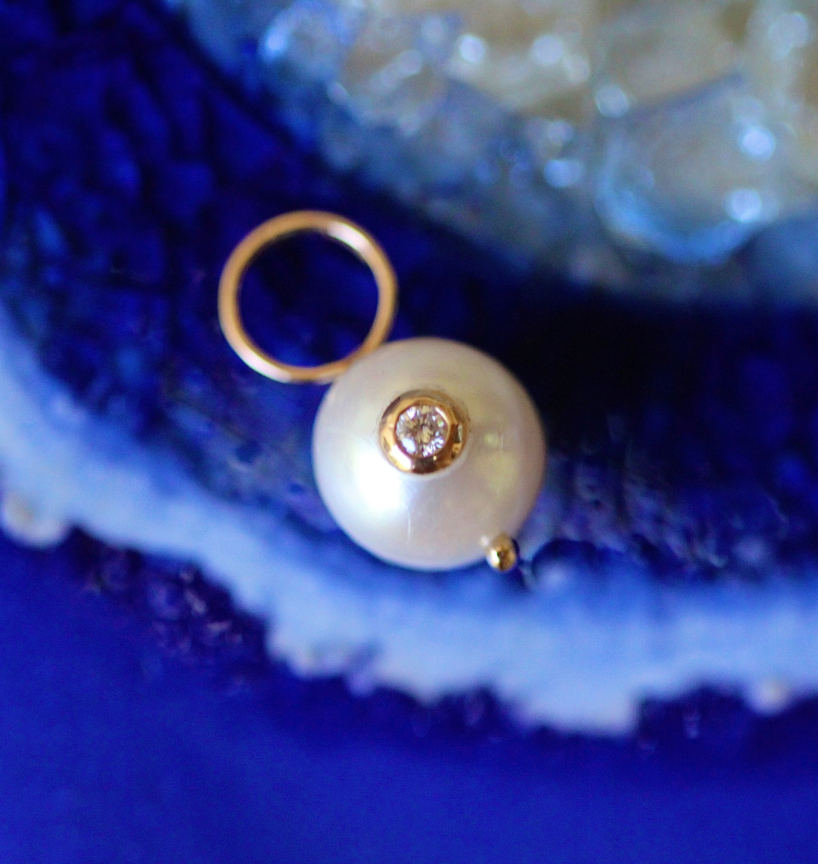 Diamond Pearl Charm