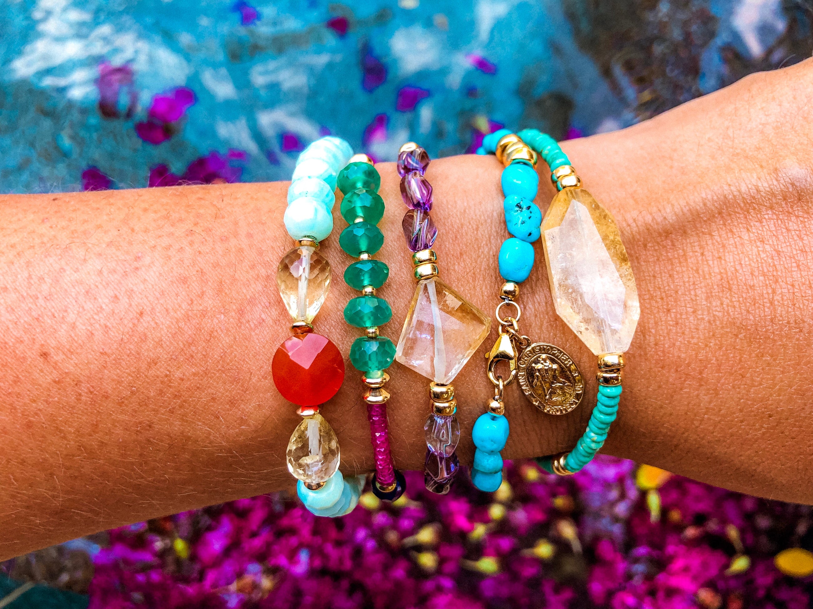 Carnival Gemstone Bracelet