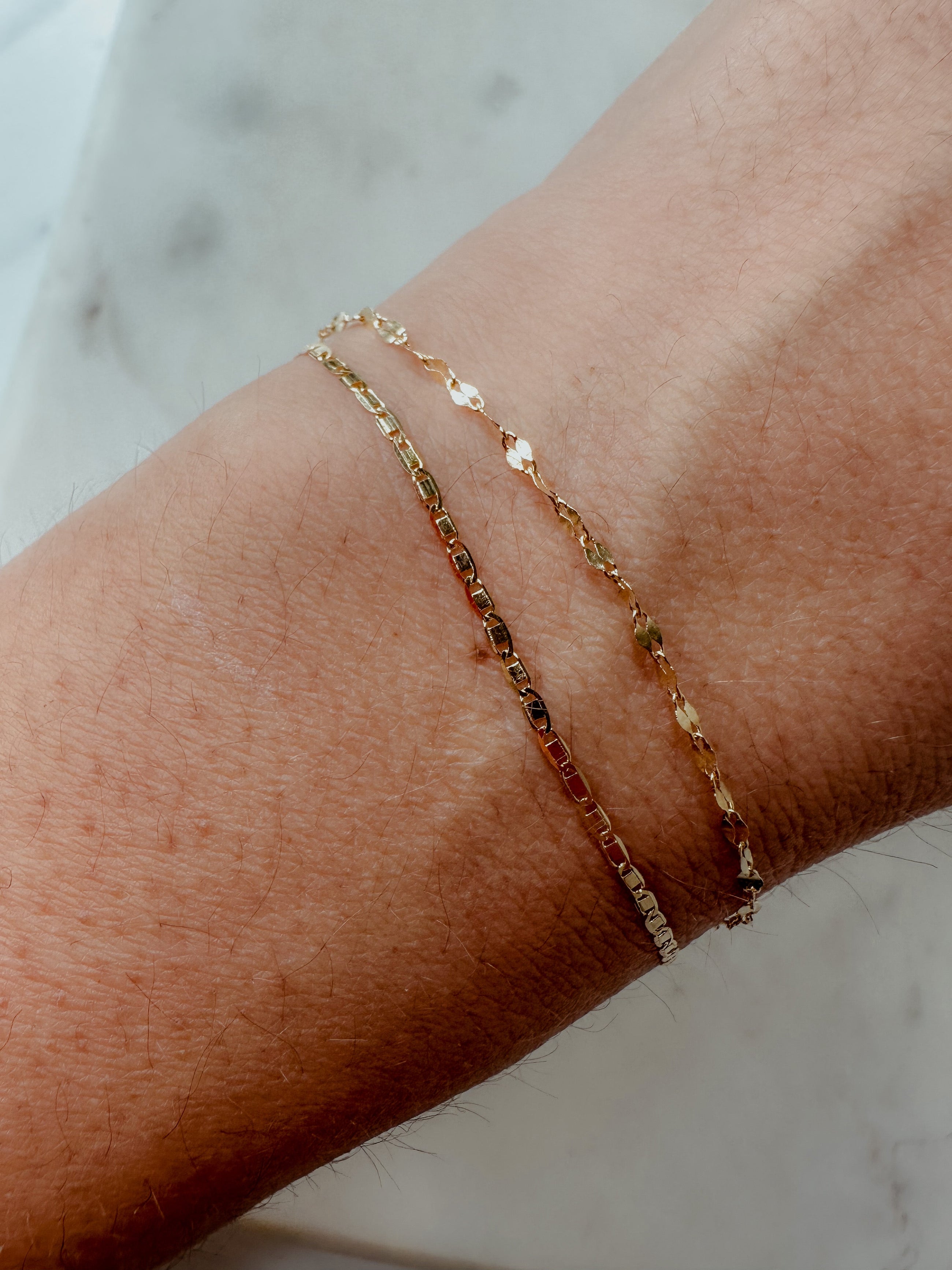 Valentina Double Strand Gold Bracelet