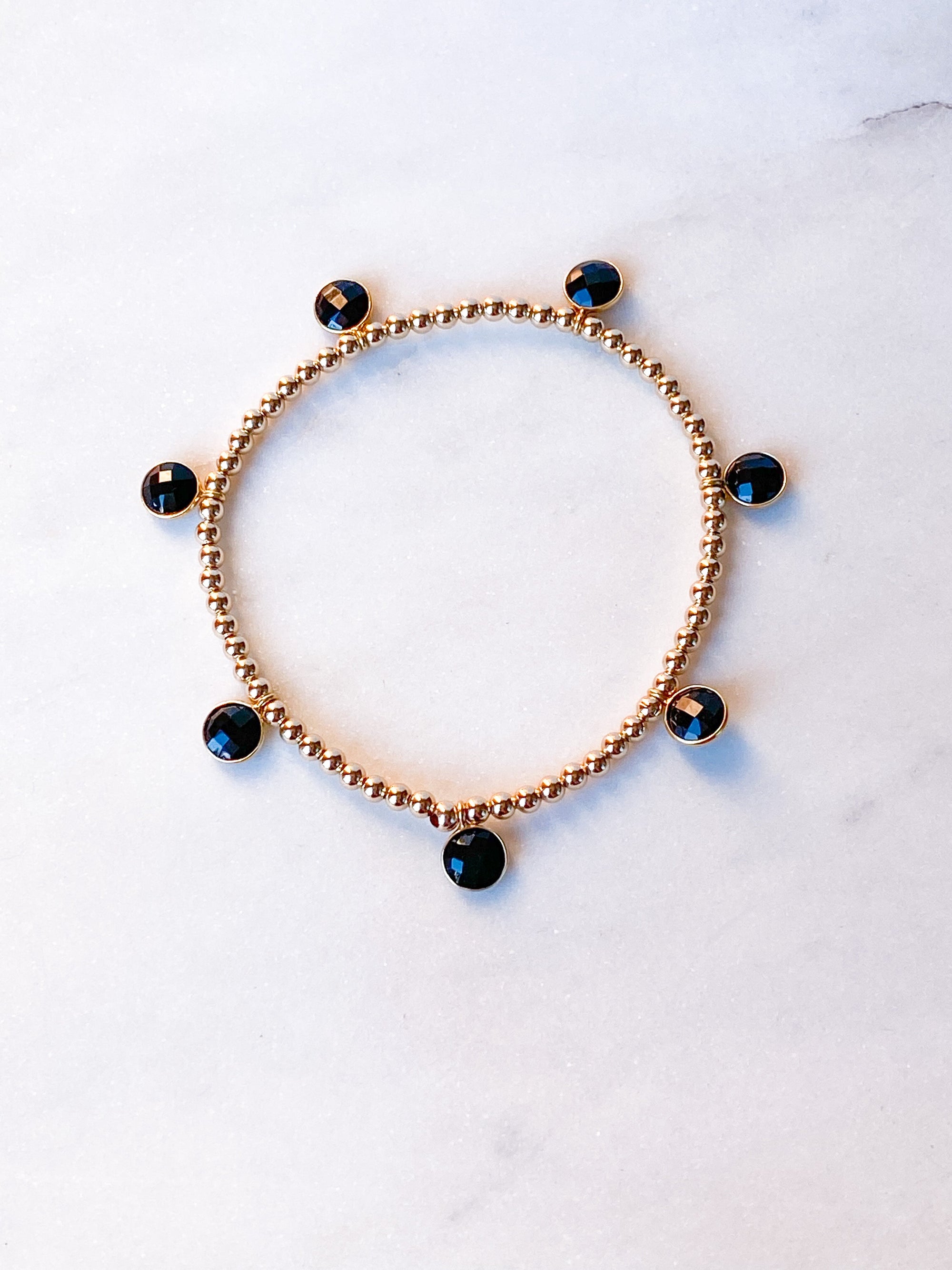 Onyx Drop Bracelet