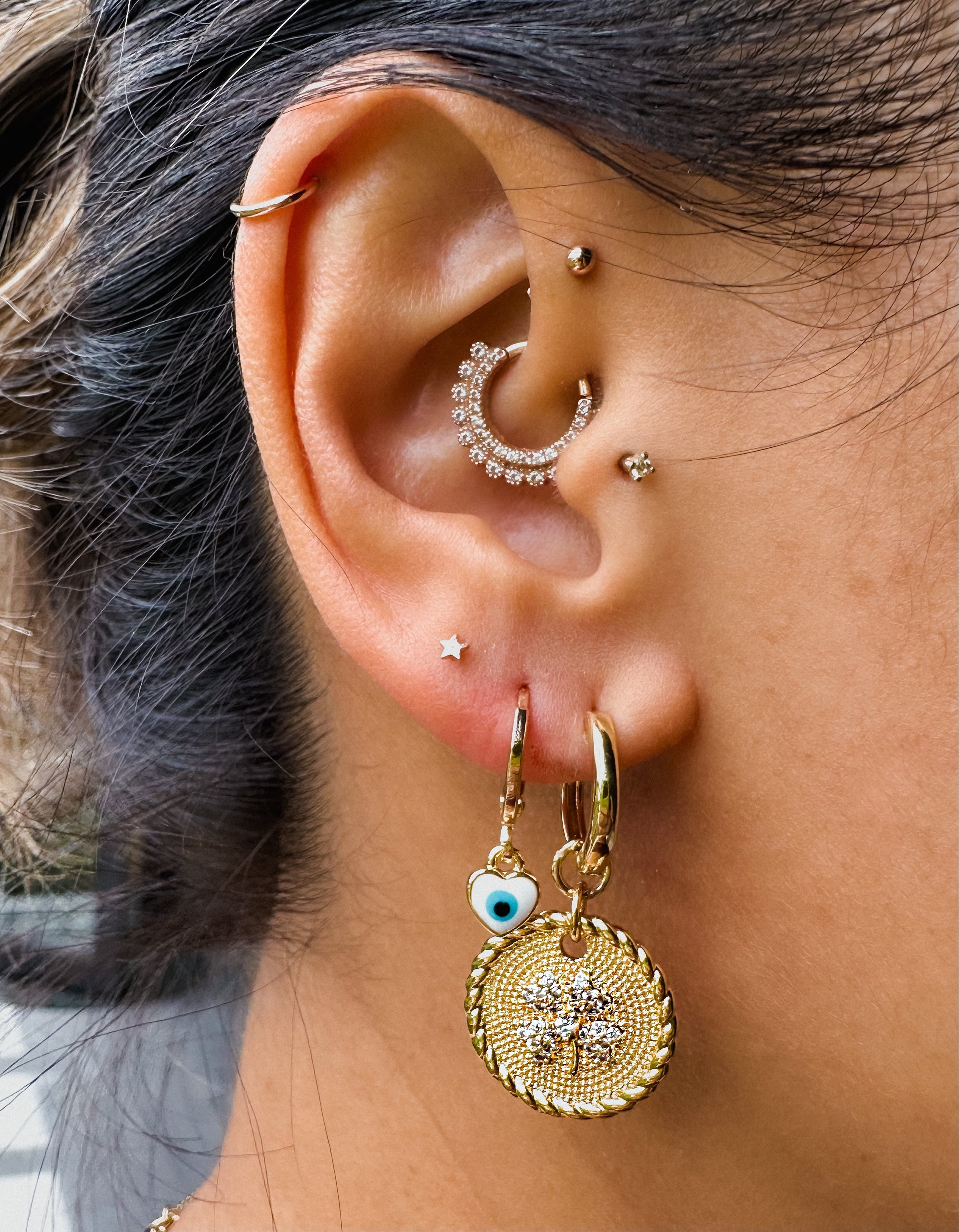 Crystal Clover Earrings