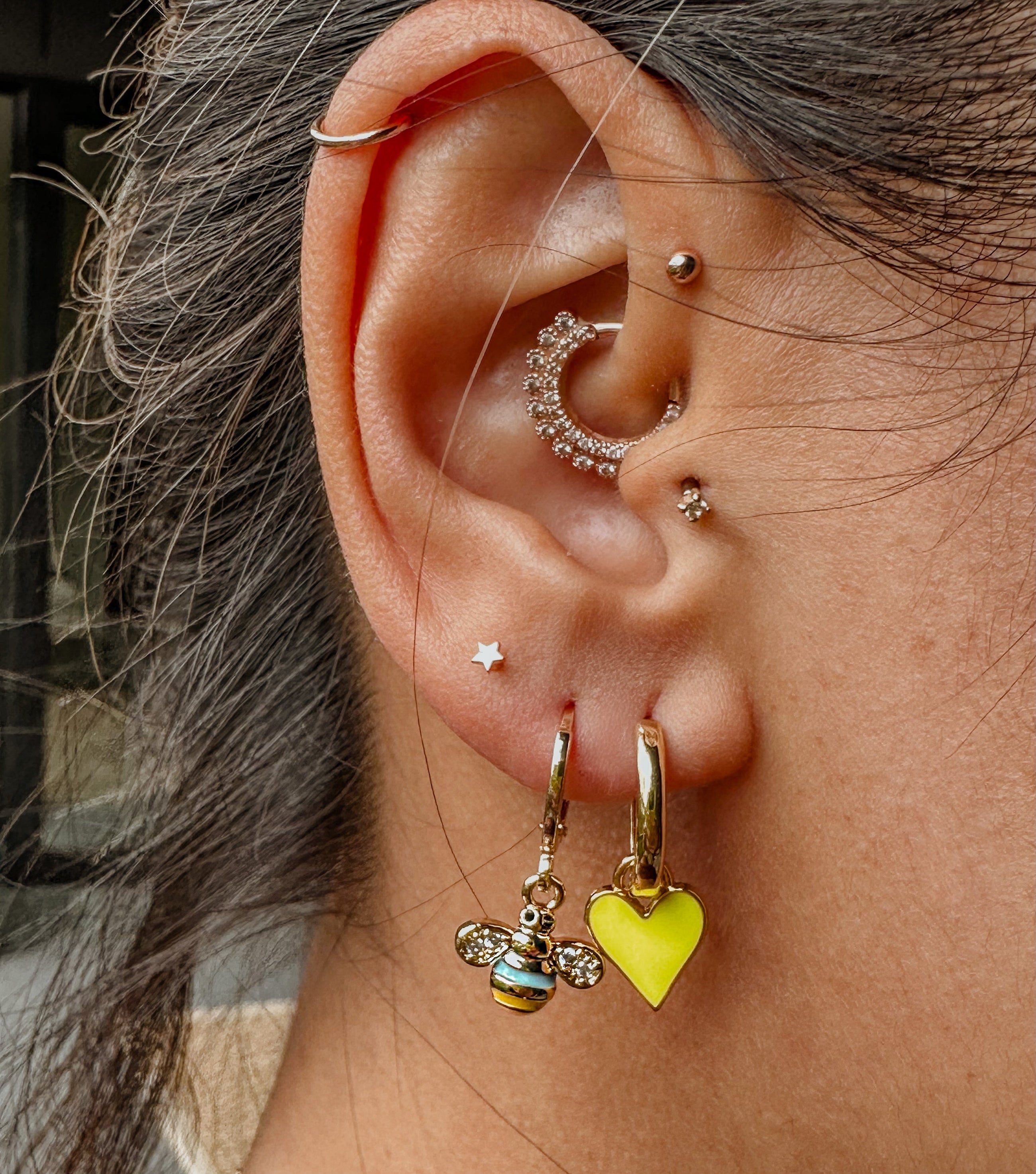 Enamel Bee Earrings