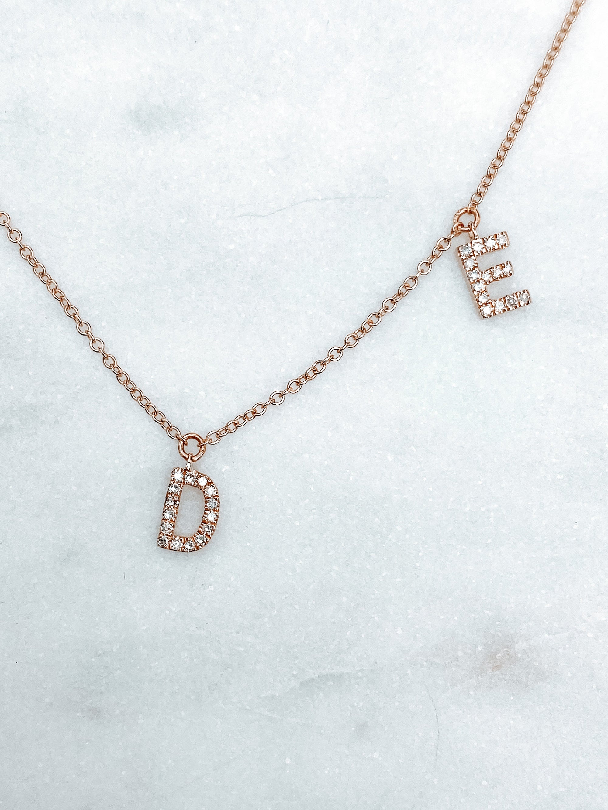 Diamond Initial Necklace