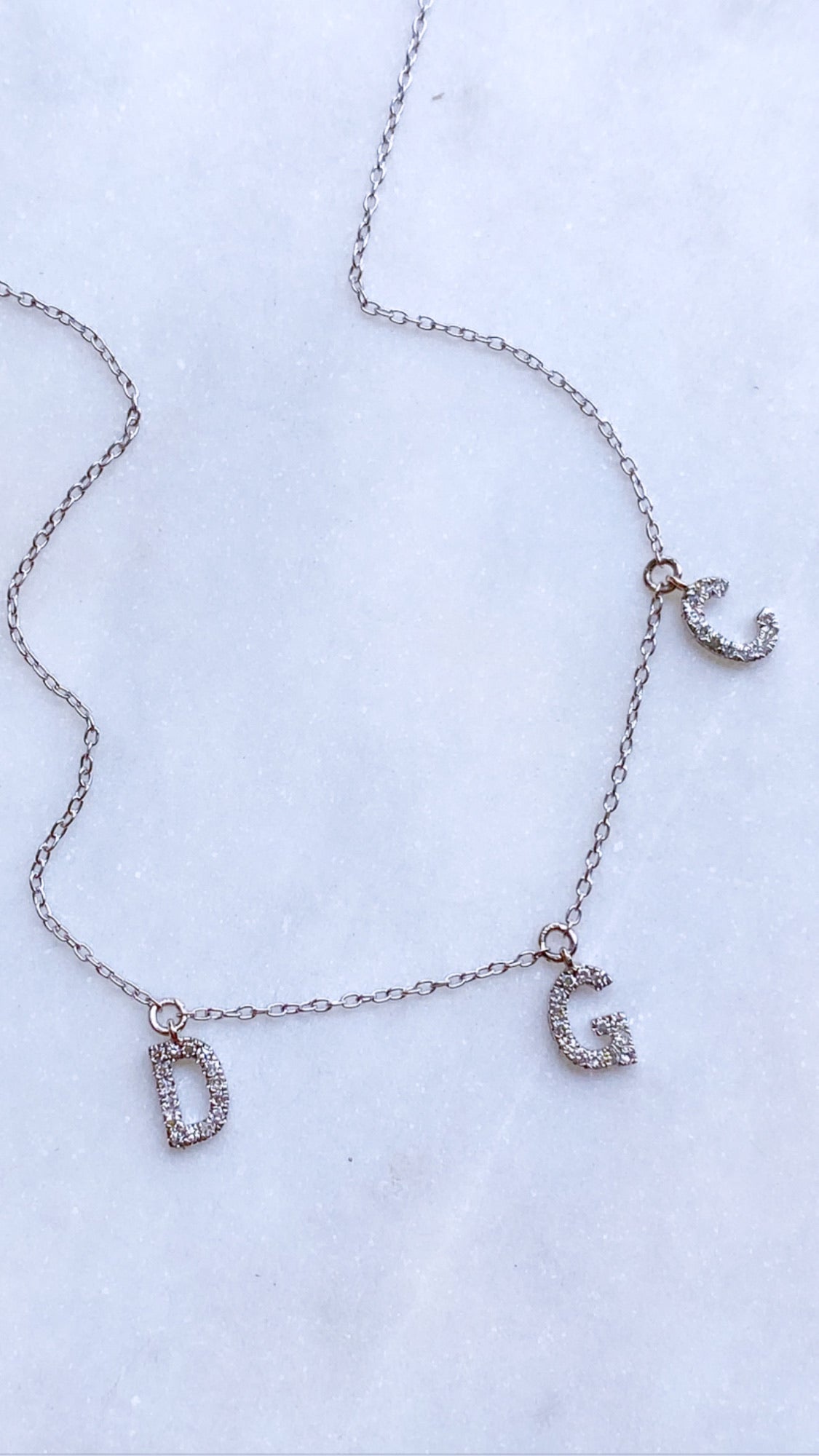 Diamond Initial Necklace