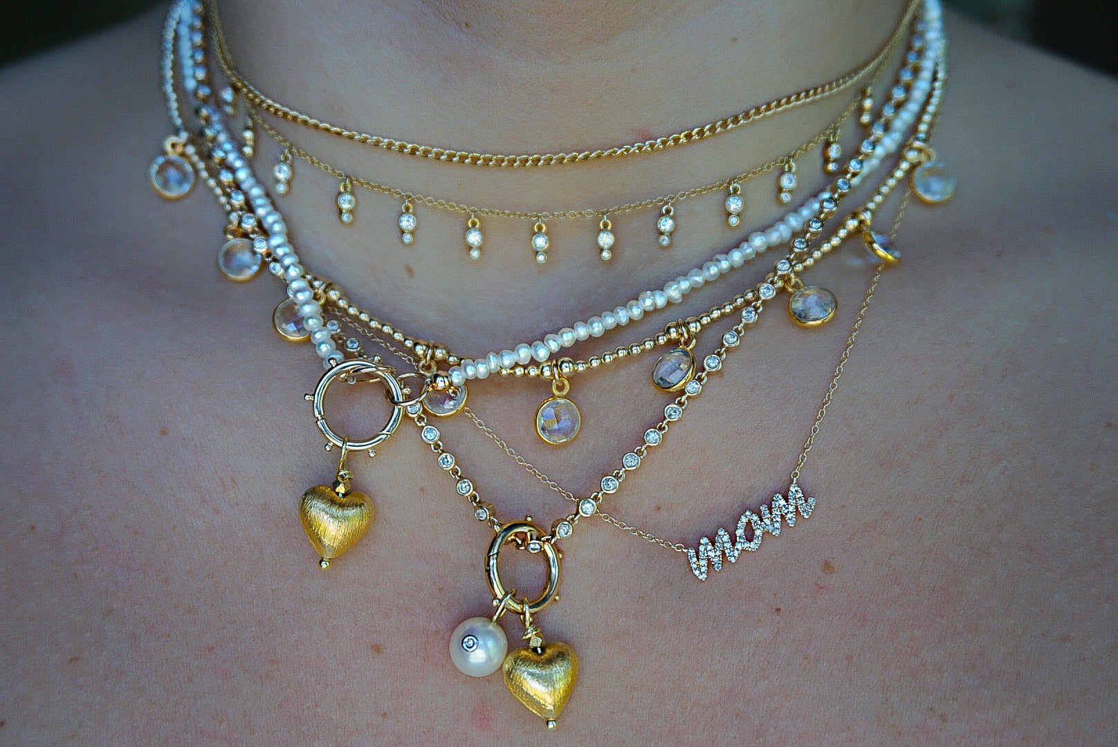 Diamond MOM Necklace