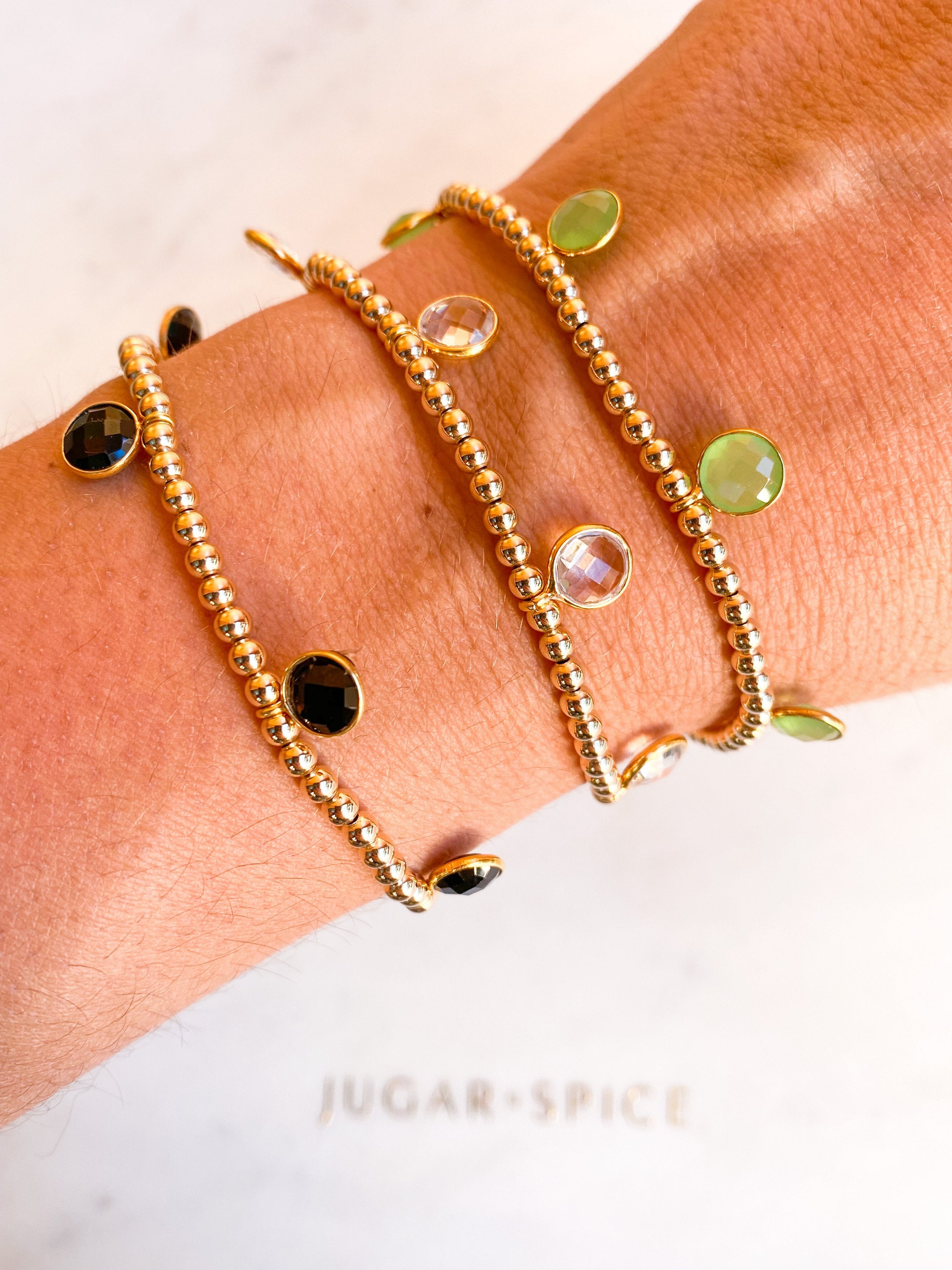 Clear Quartz Drop Bracelet