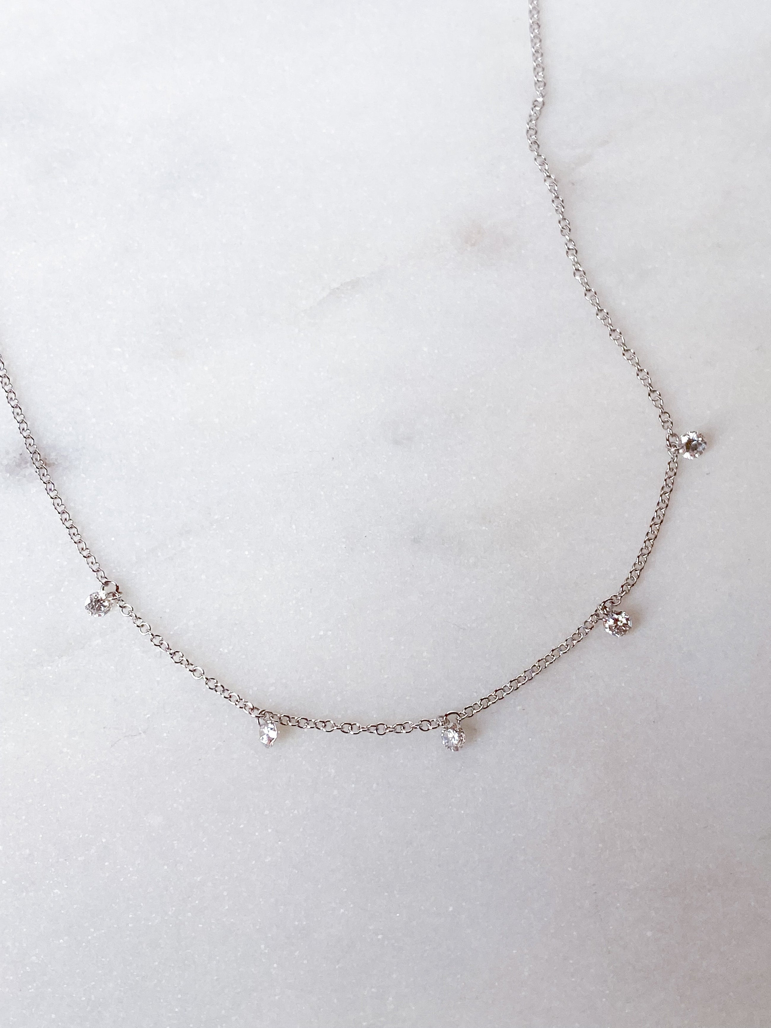Floating Diamond Necklace