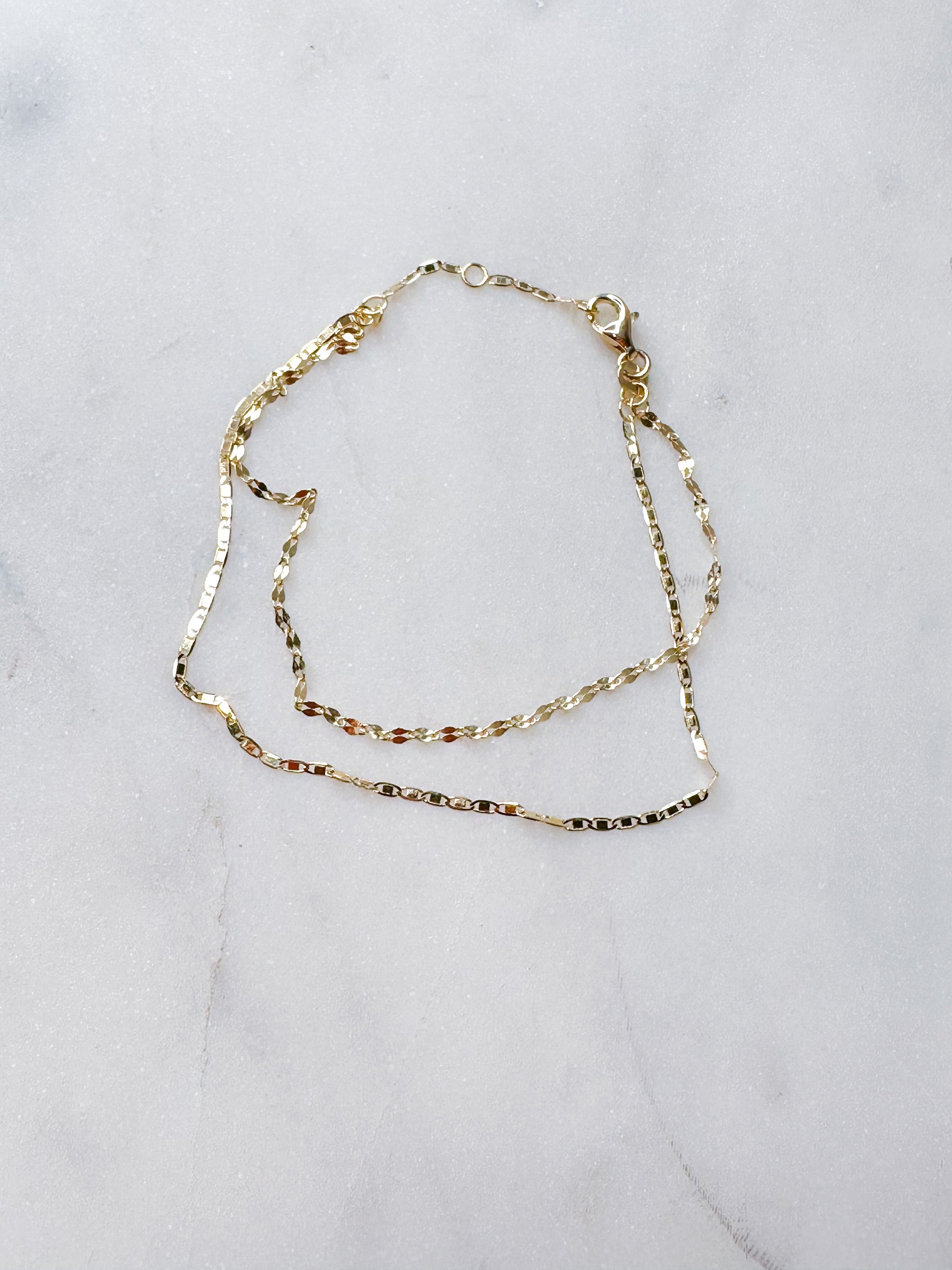 Valentina Double Strand Gold Bracelet