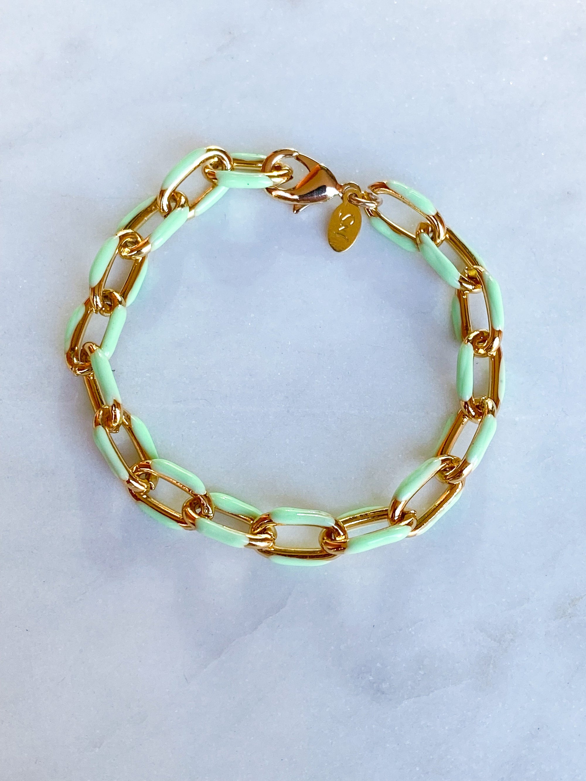 Enamel Link Bracelet