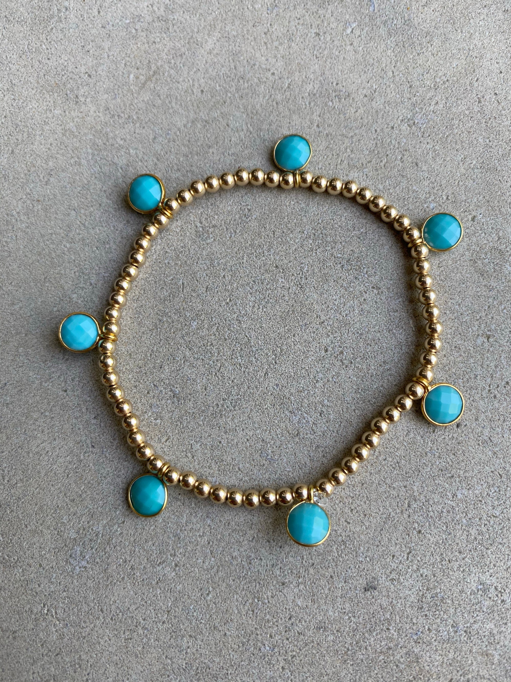 Turquoise Drop Bracelet