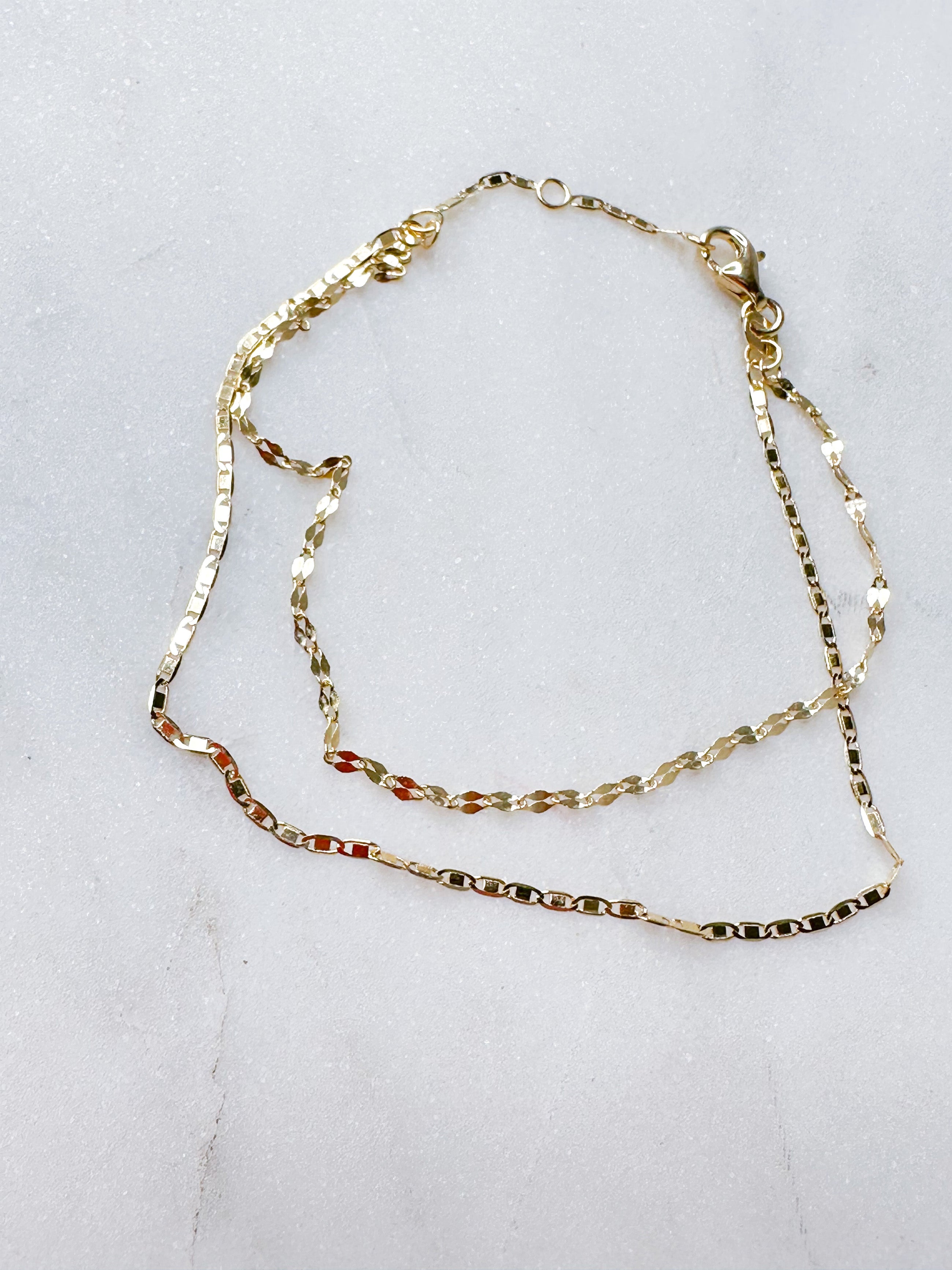 Valentina Double Strand Gold Bracelet