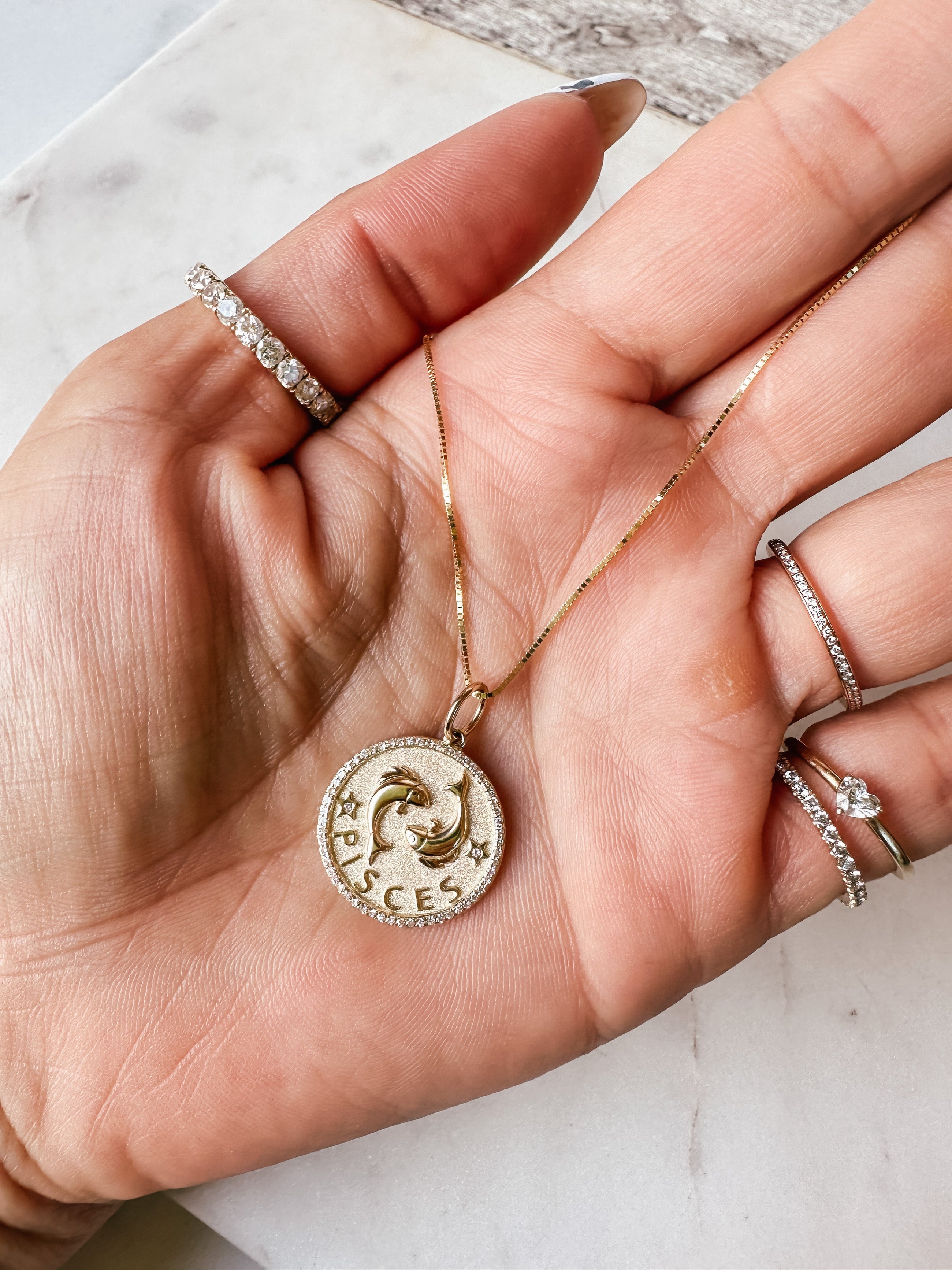 Diamond Zodiac Pendant