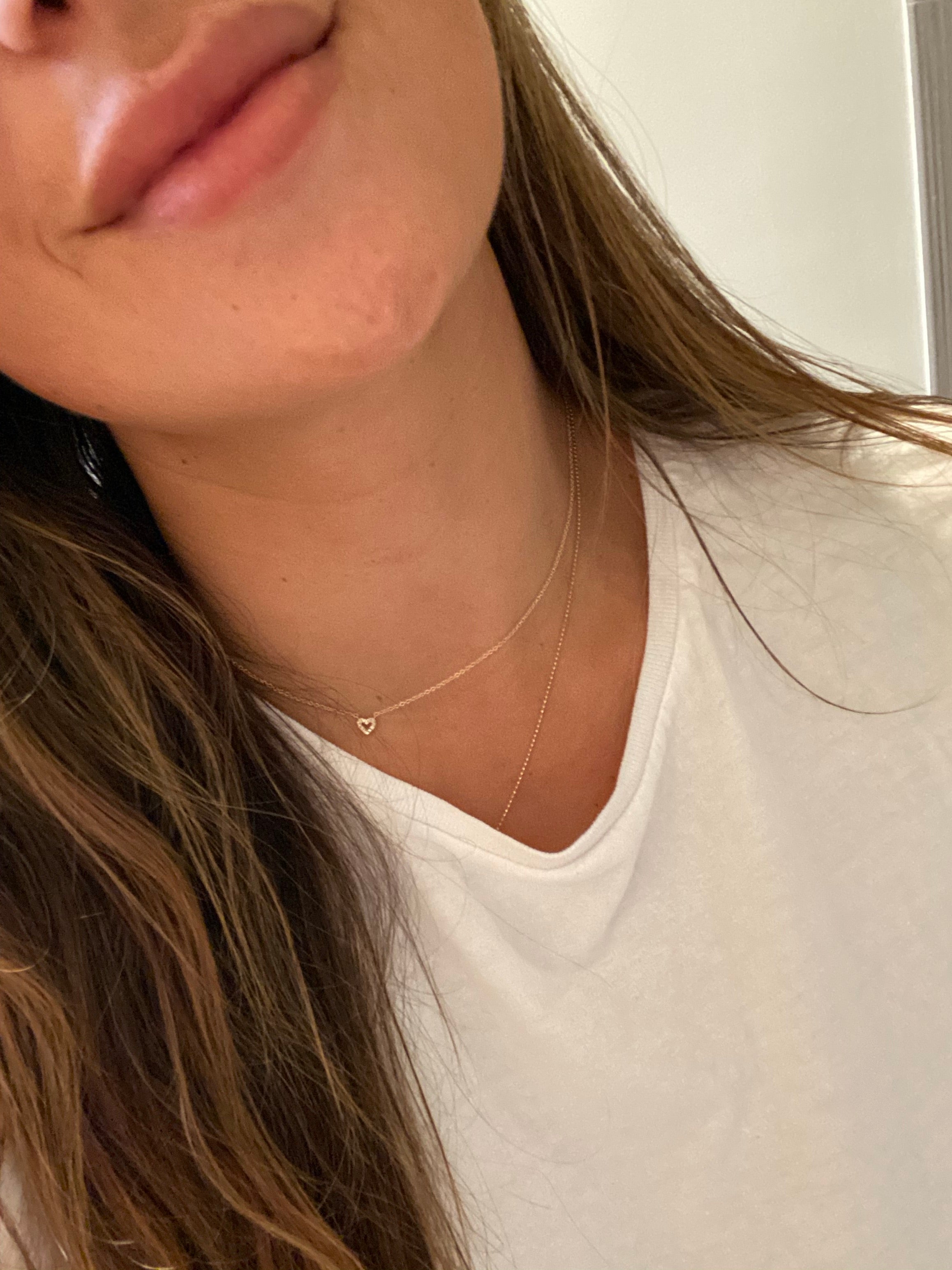 Nano Diamond Heart Necklace