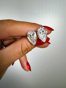 Spiked Pears - 10ctw Diamond Studs