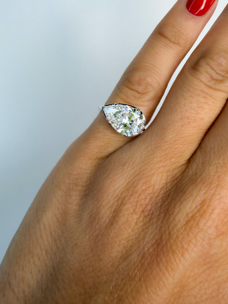 The Ride-or-Die Pear Pinky Ring