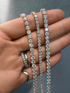 The Floating Diamond Tennis Bracelet