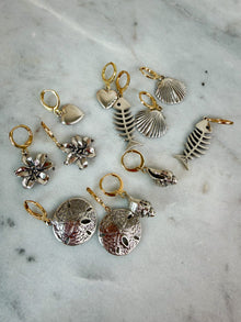 Silver Sand Dollar Earrings