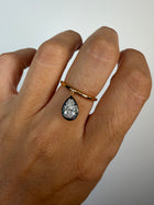 The Seraphine Pear Dangly Ring