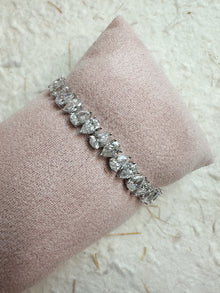 The Alternating Pear Diamond Tennis Bracelet