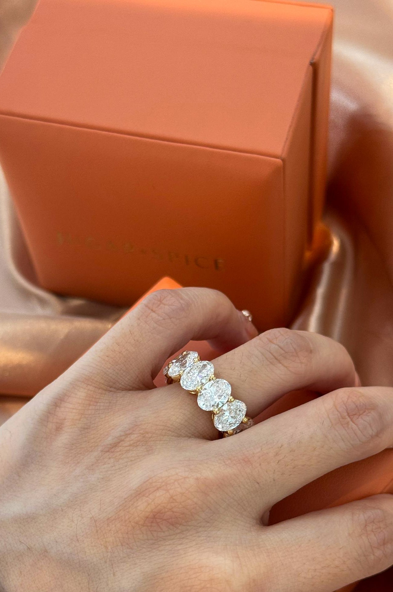The Royale Oval Eternity Band