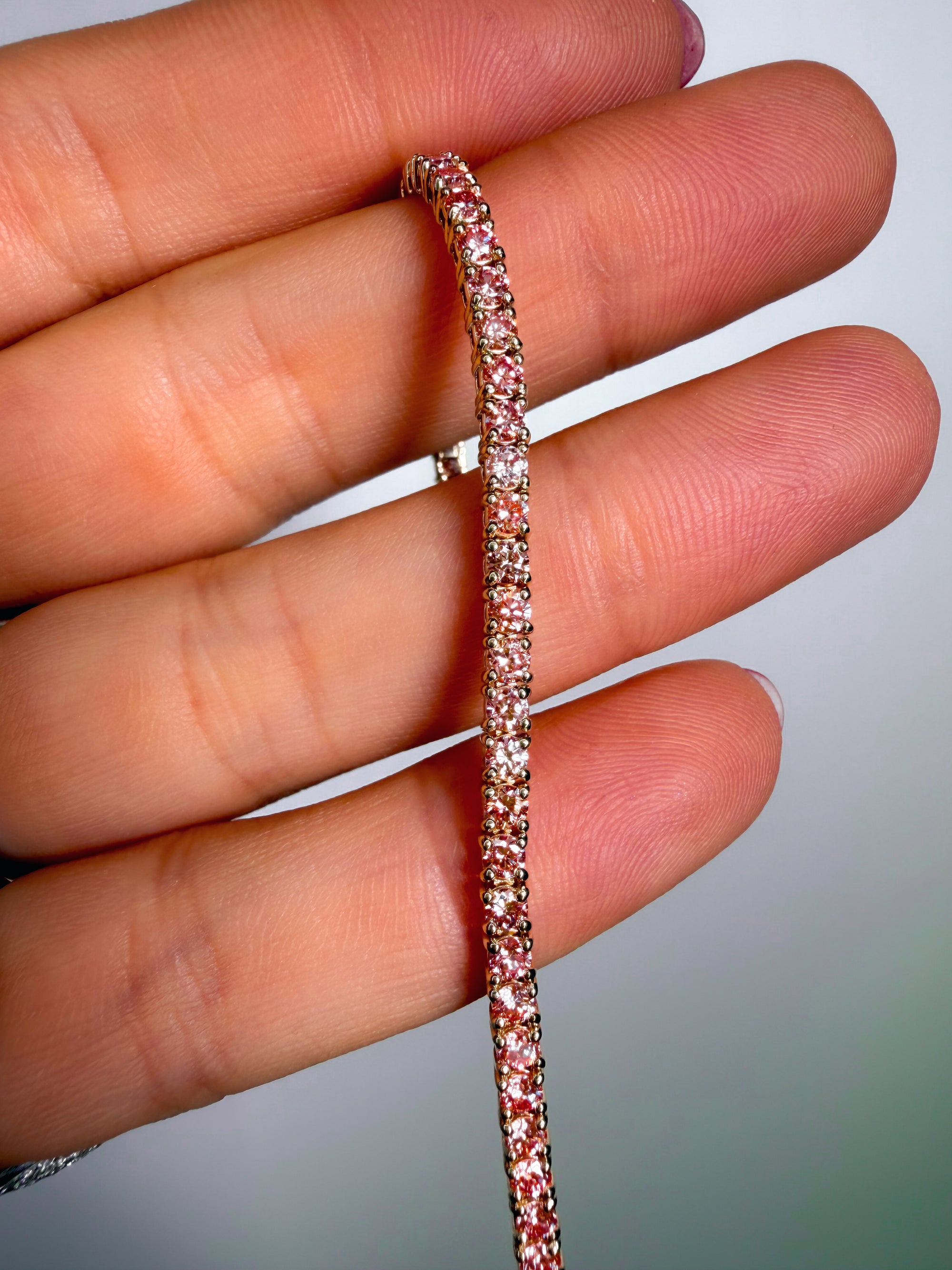The Pink Diamond Tennis Bracelet