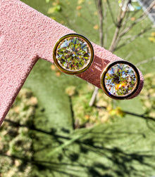 Round Bezel Diamond Studs